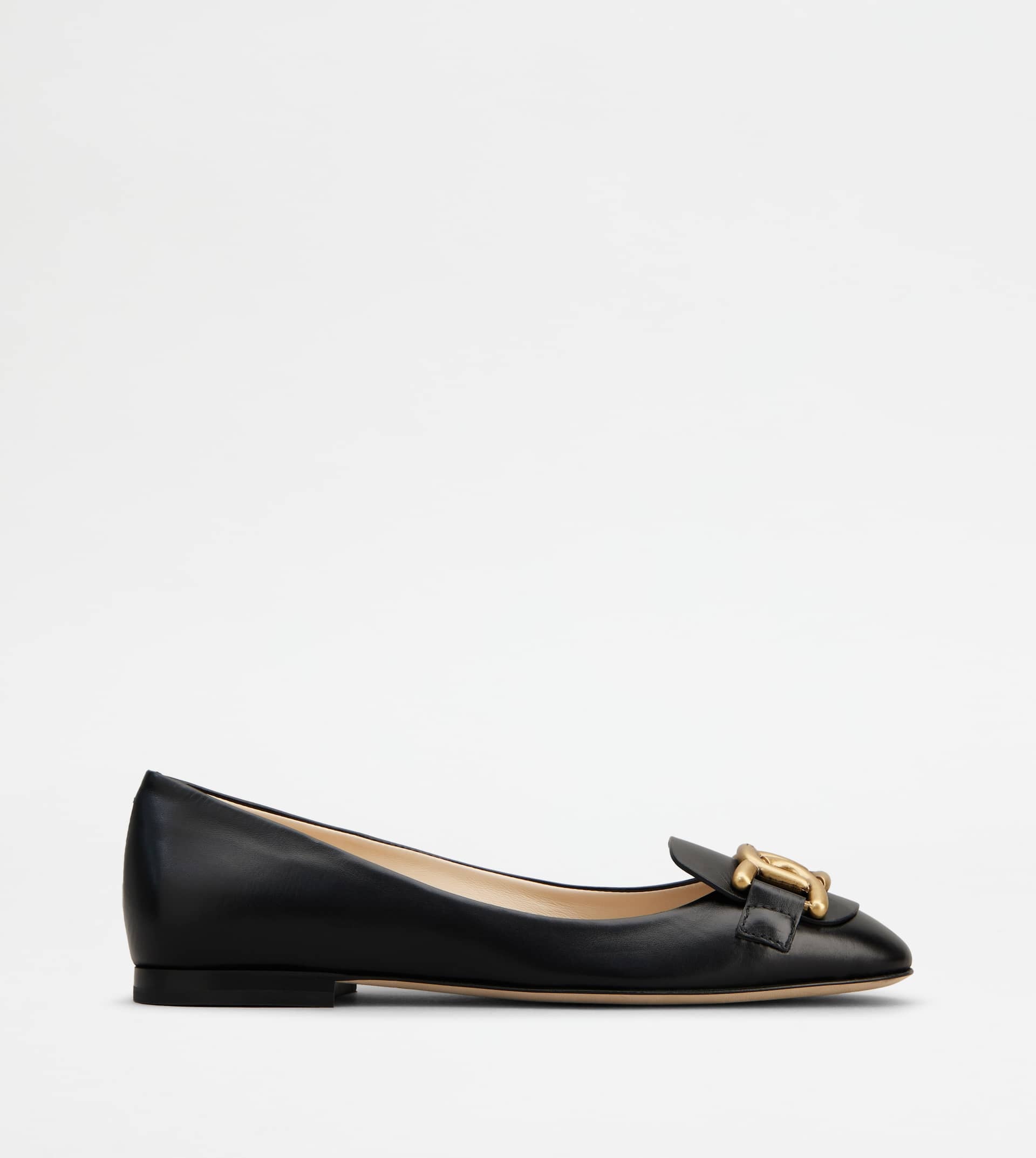 KATE BALLERINAS IN LEATHER - BLACK - 1