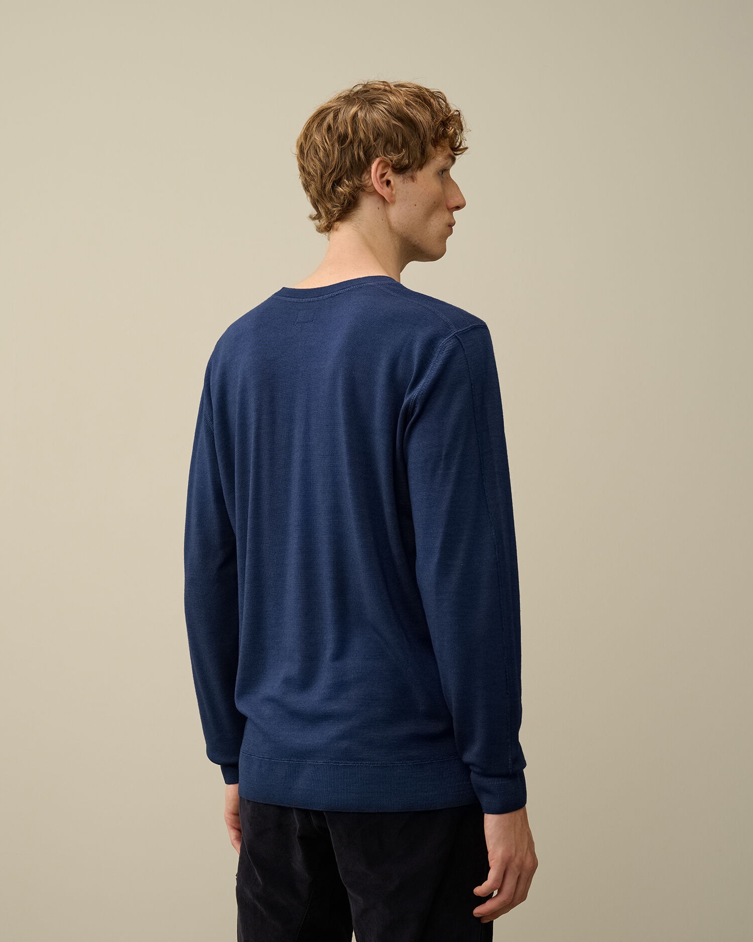 Merino Wool Fast Dyed Crew Neck Knit - 3