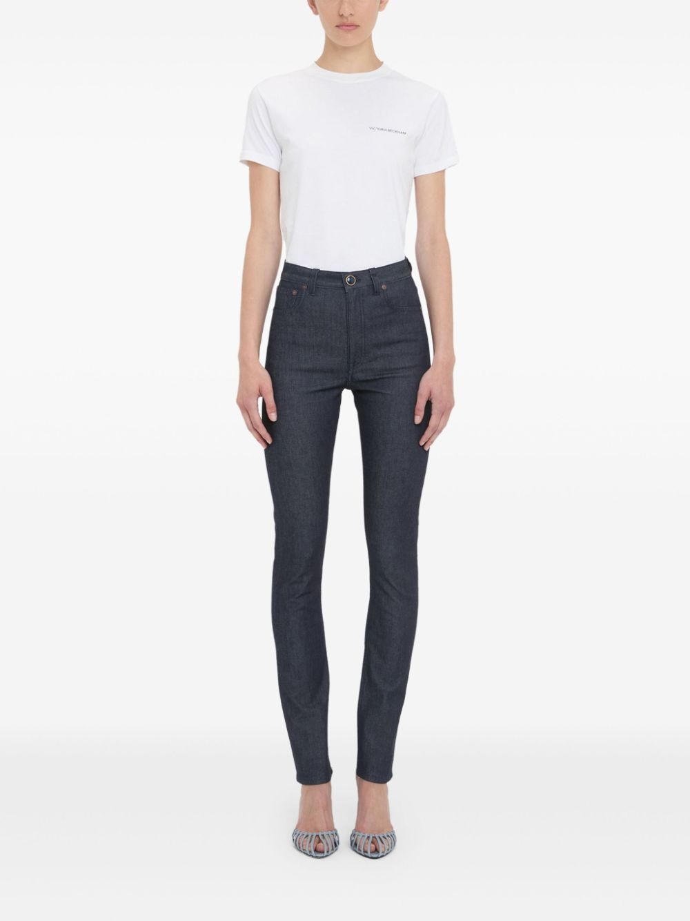 high-waisted skinny jeans - 2