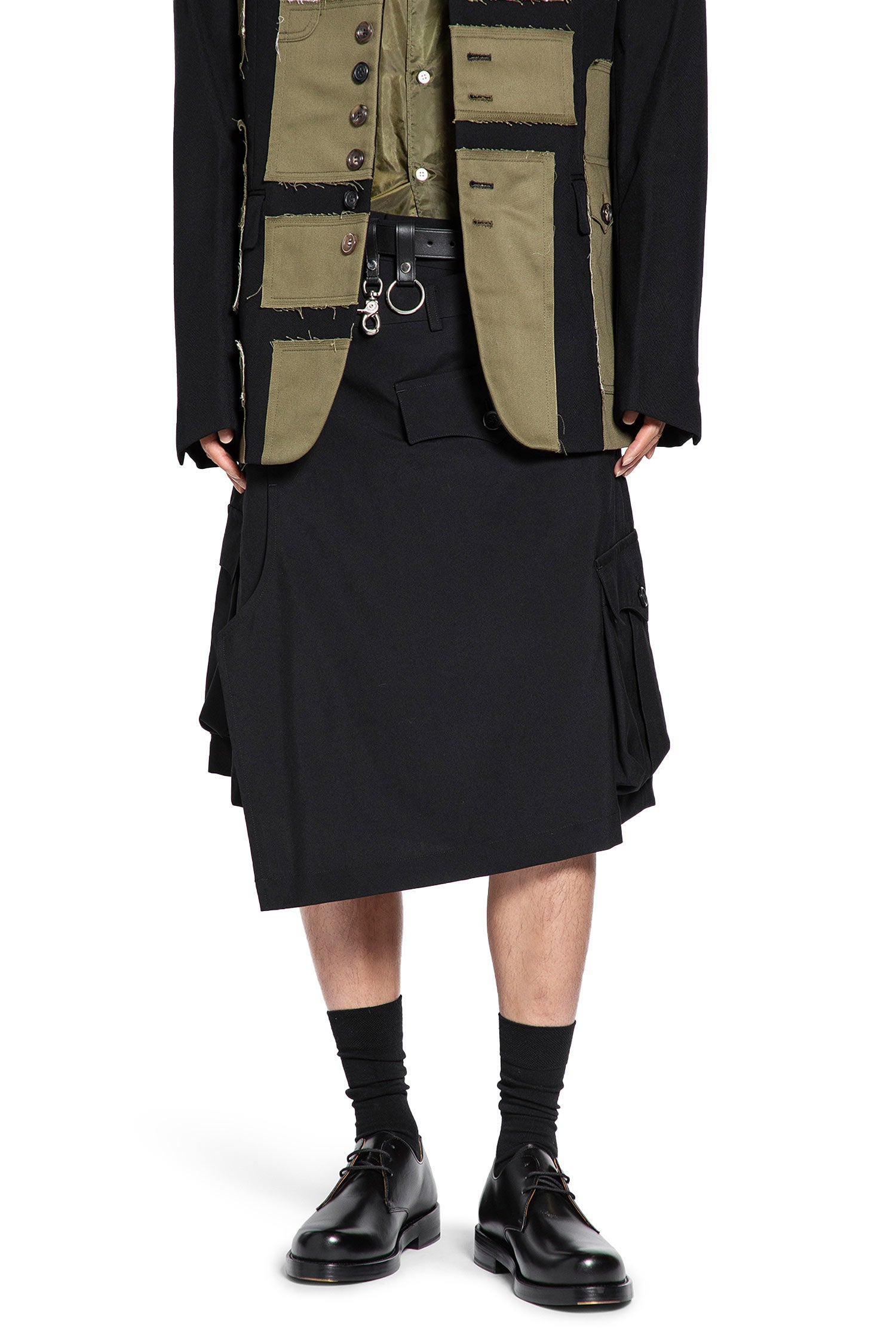 Asymmetric Overlay Shorts - 6