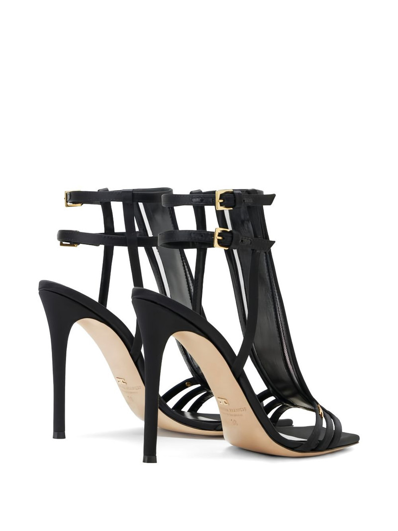 satin ankle-strap heeled sandals 3