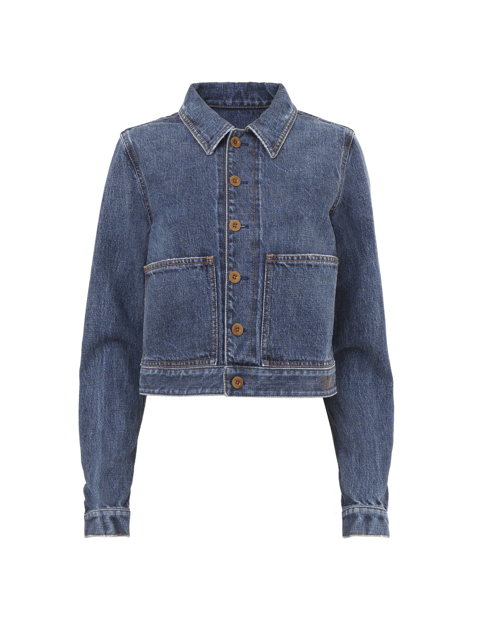 CROPPED DENIM JACKET - 1