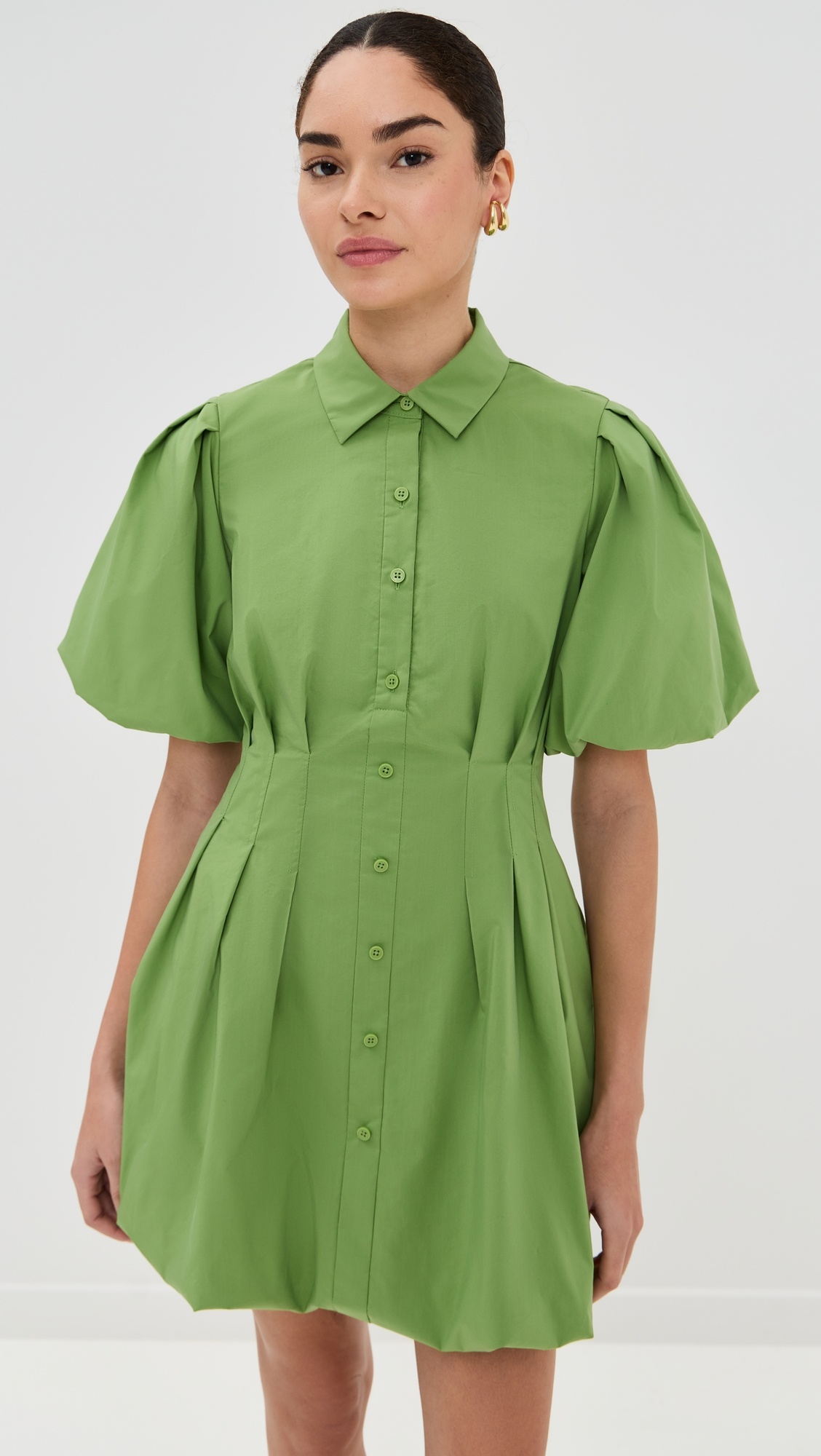 Cleo Balloon Pintuck Mini Dress - 6