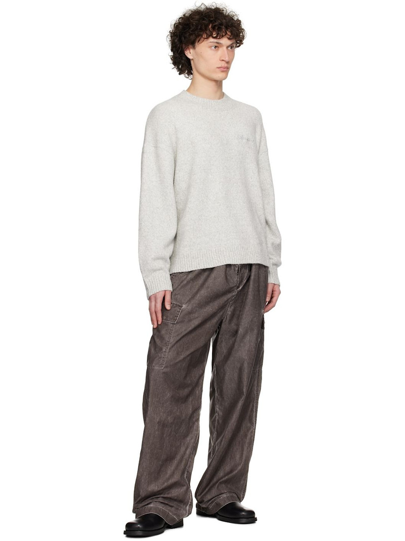 REPRESENT Gray Marled Knit Sweater outlook