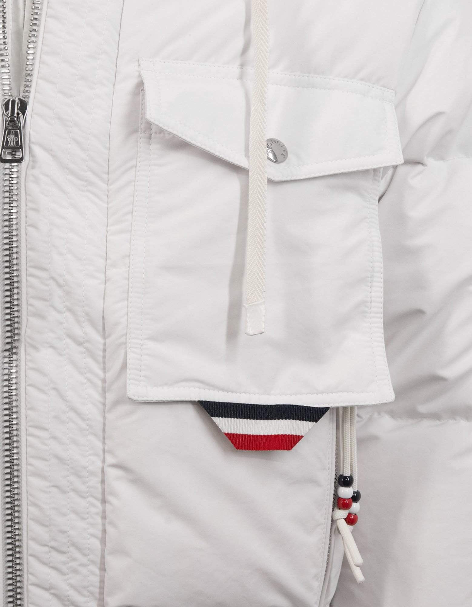 Moncler Trient White Nylon Down Jacket - 6
