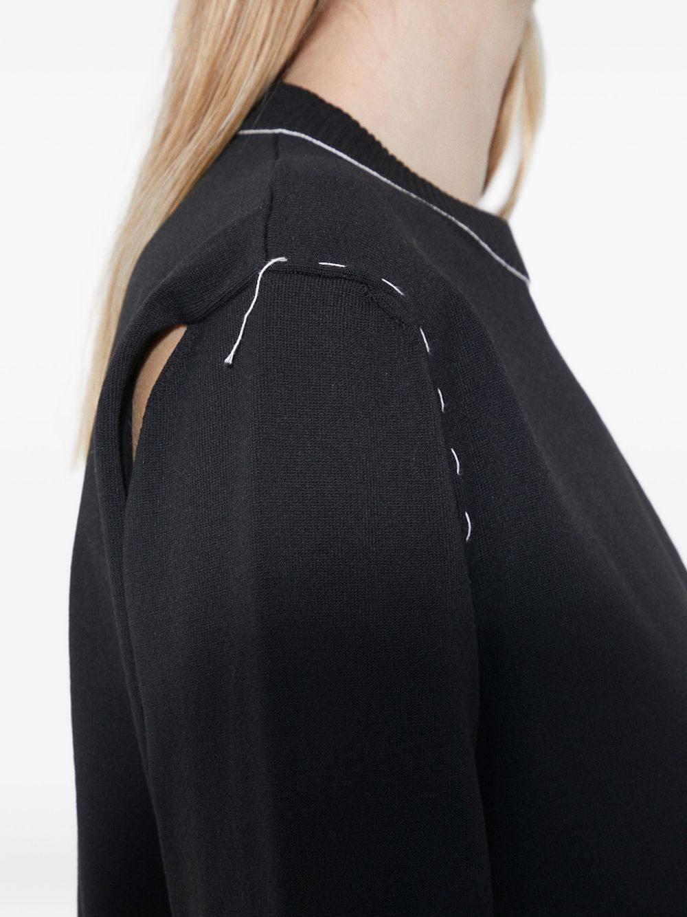 cut-out sweater - 5