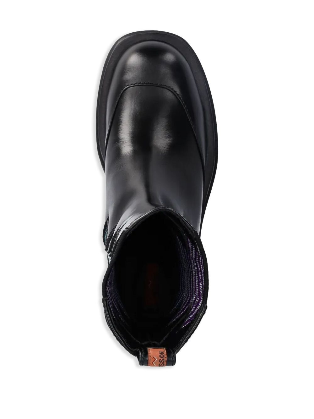zigzag-detail ankle boots - 4