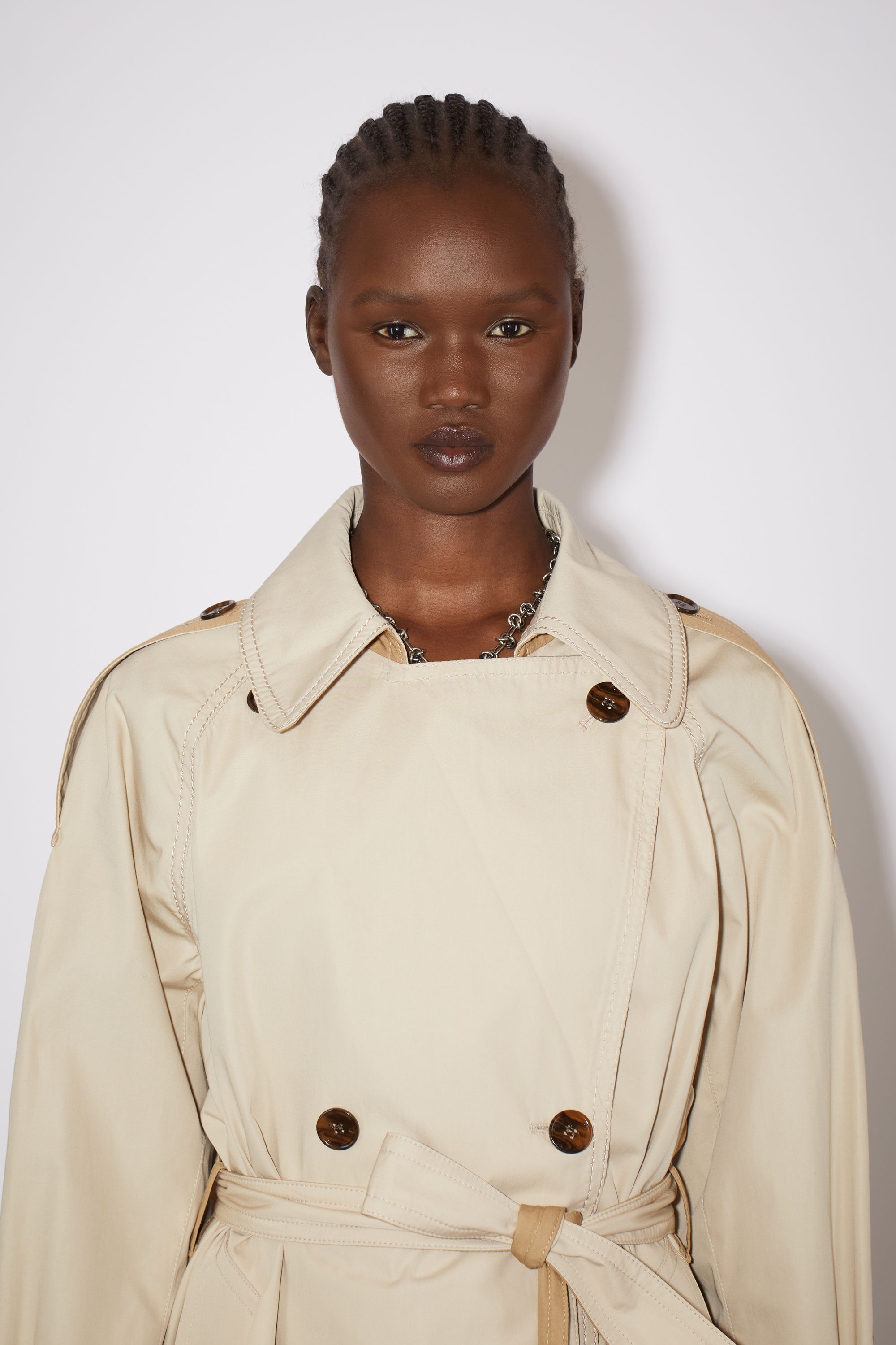 Cotton trench coat - Beige - 6