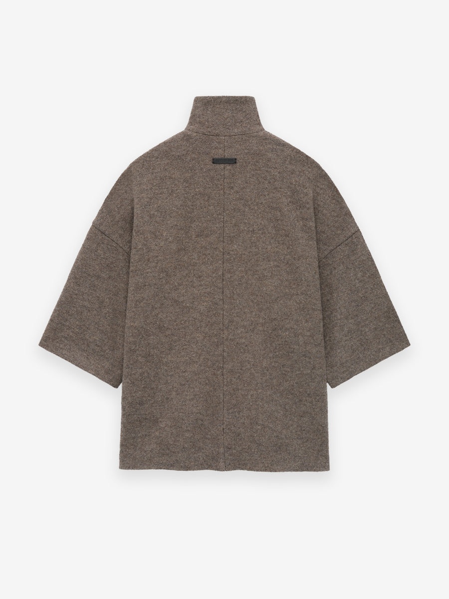 Boiled Wool Short Sleeve Jacket - 2