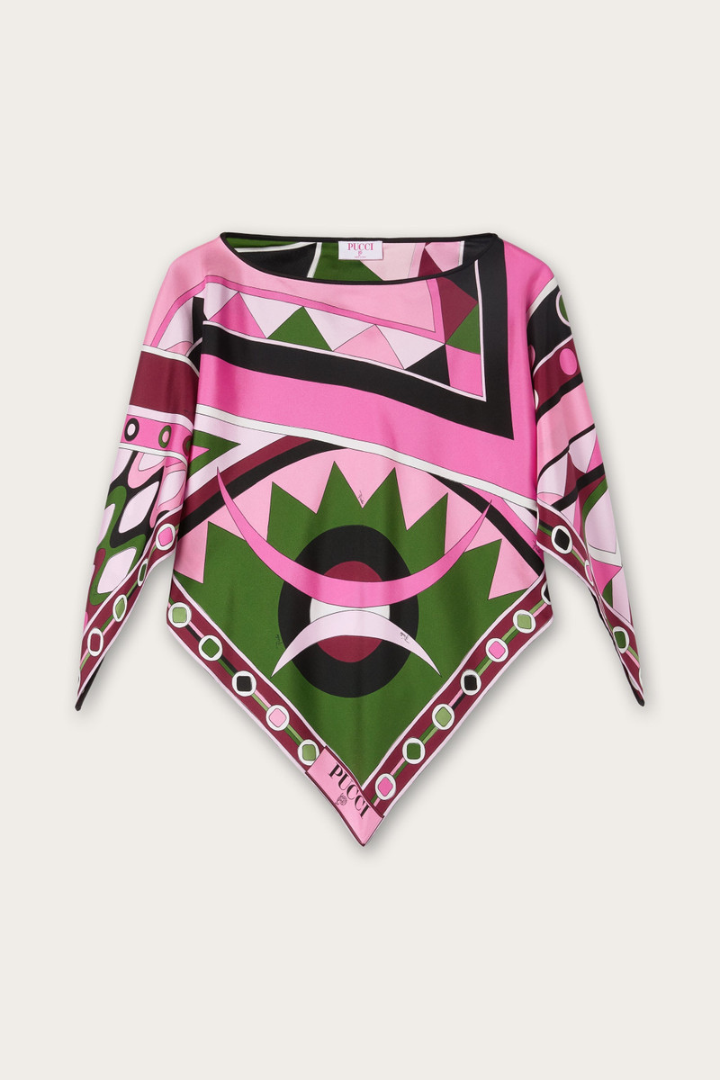 VIVARA PRINT CAPE BLOUSE 1