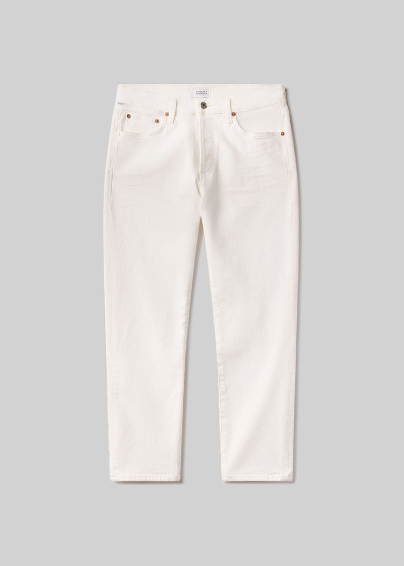 Emerson Mid Rise Relaxed 27" In Pearl 1