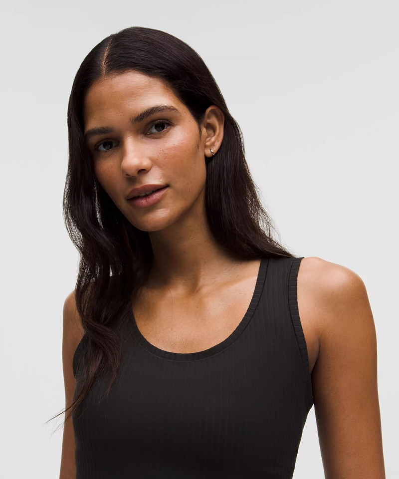 Wundermost Ultra-Soft Ribbed Nulu Scoop-Neck Tank Top 4