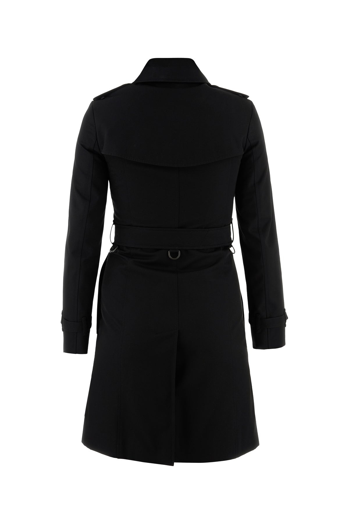 Black cotton trench coat - 2