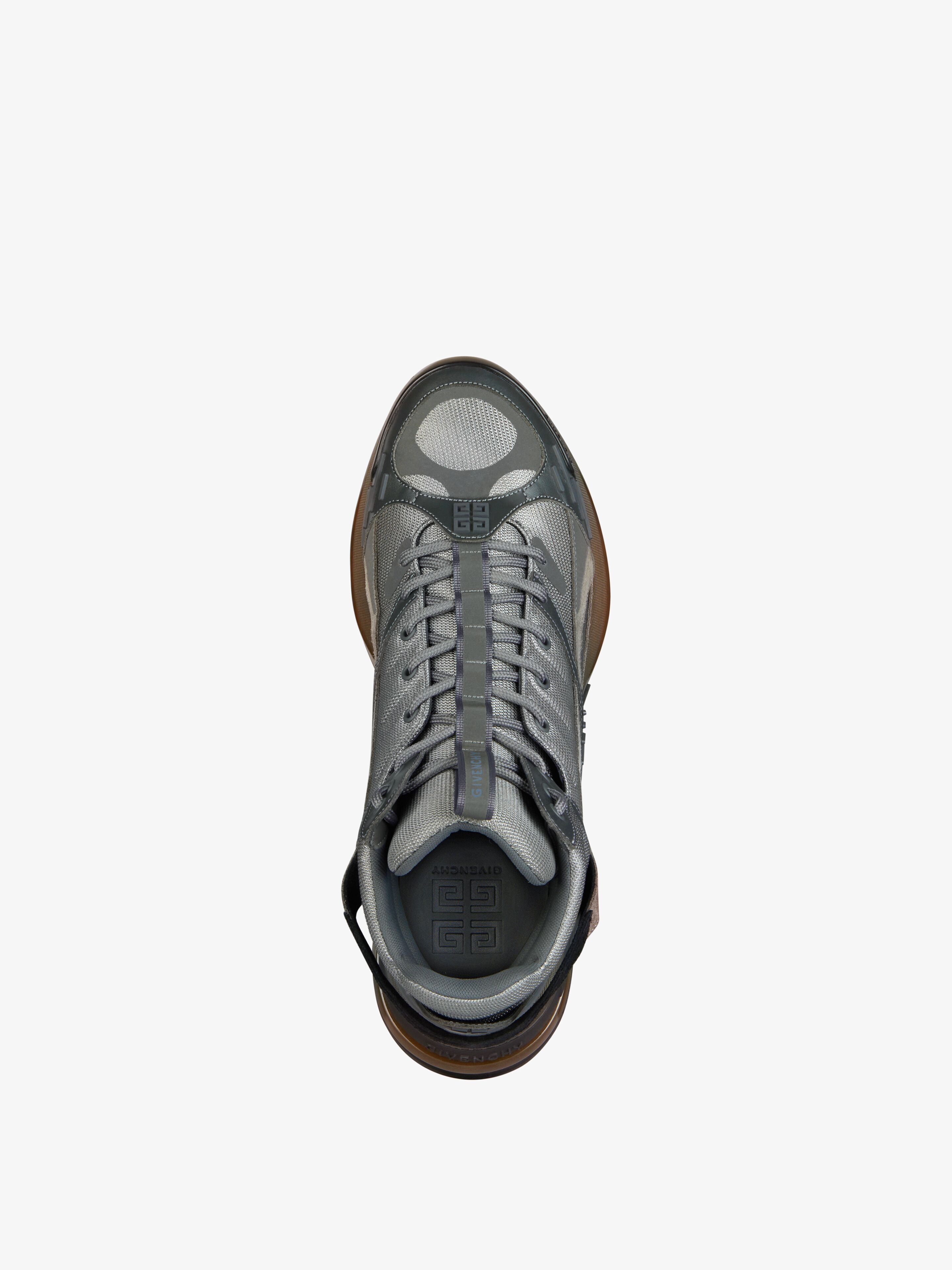 GIV 1 TR HIGH SNEAKERS IN MESH, SUEDE AND LEATHER - 4