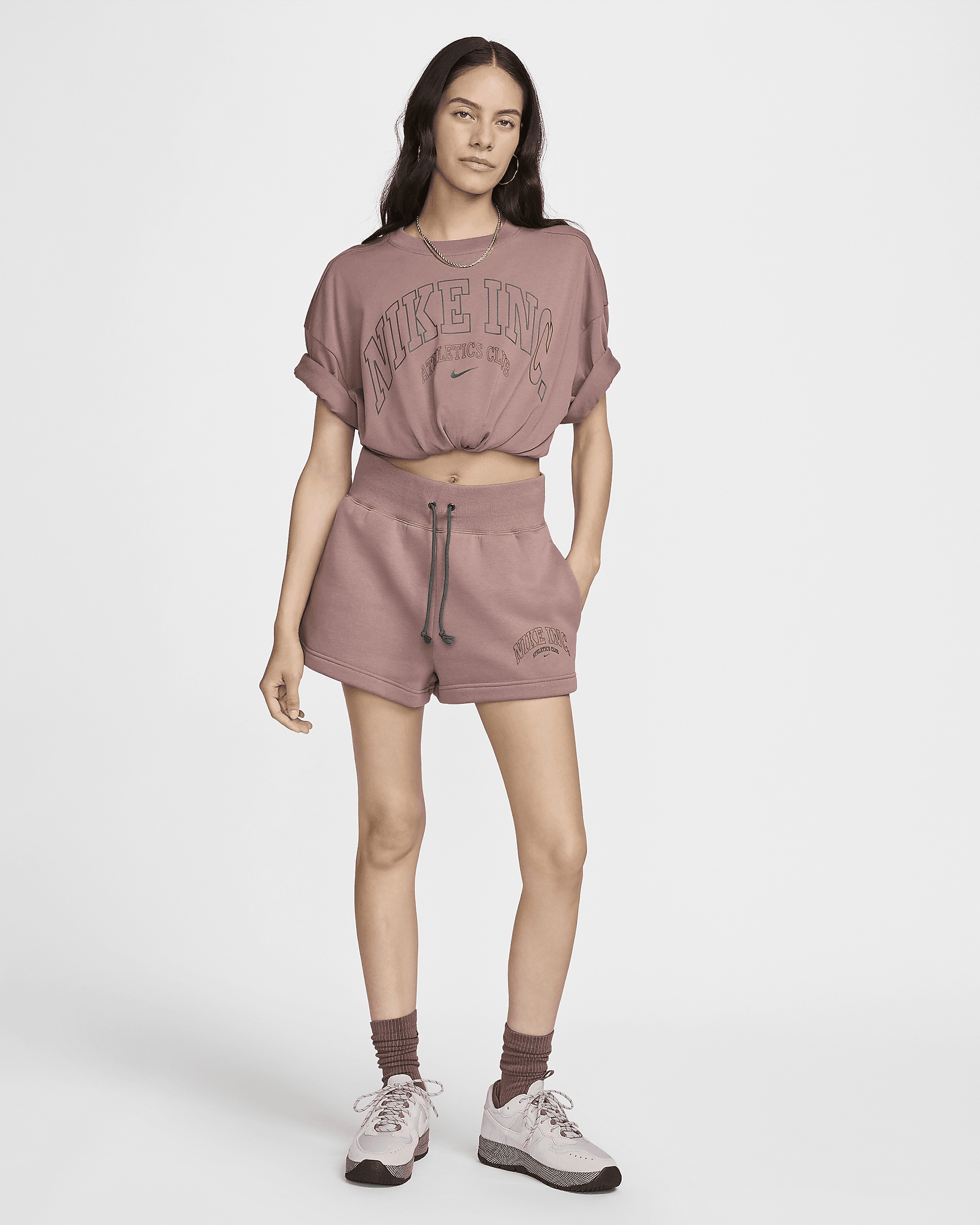 Nike Sportswear Phoenix Fleece Women's High-Waisted Shorts - 7