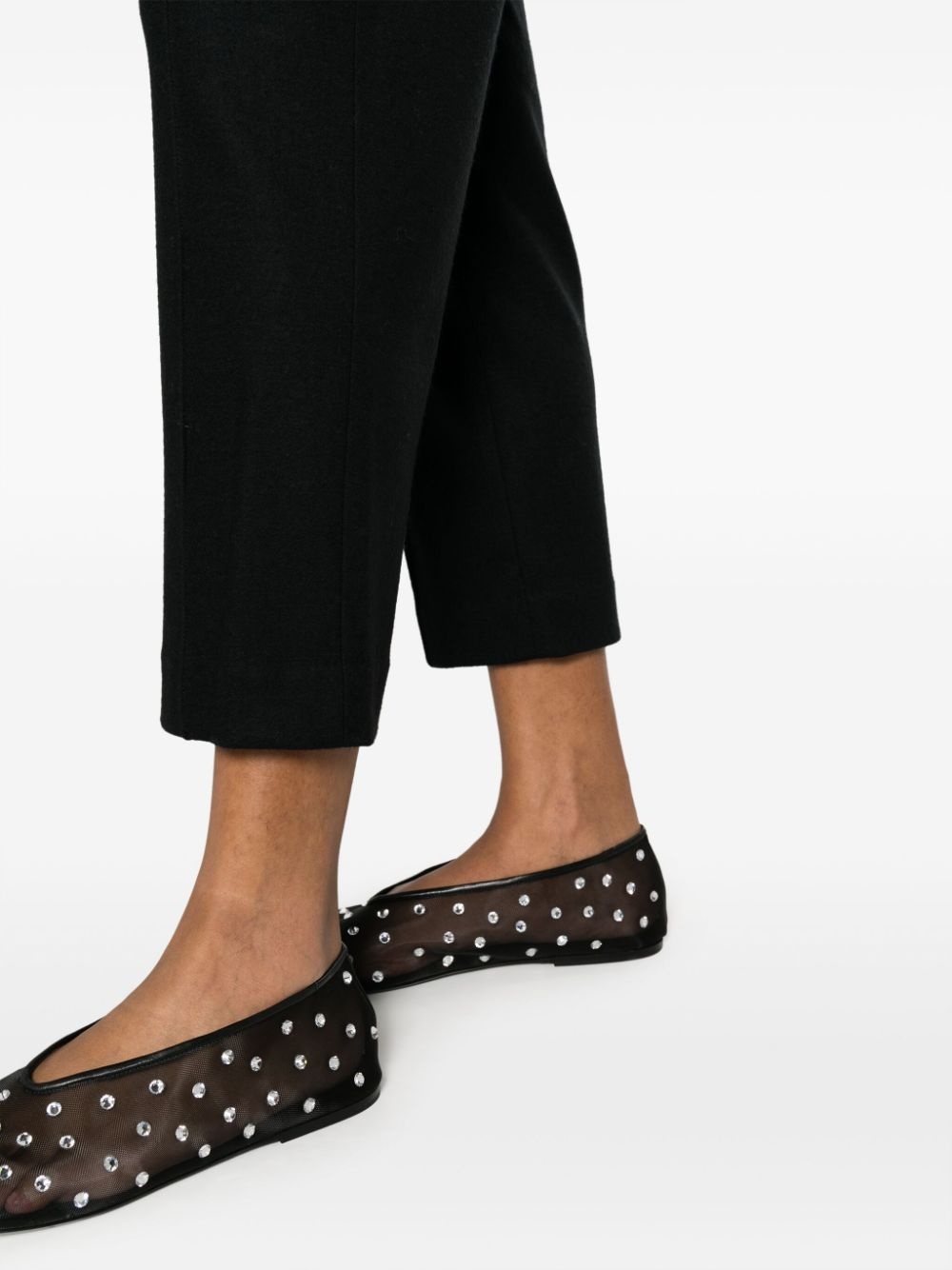 wool-blend cropped trousers - 5