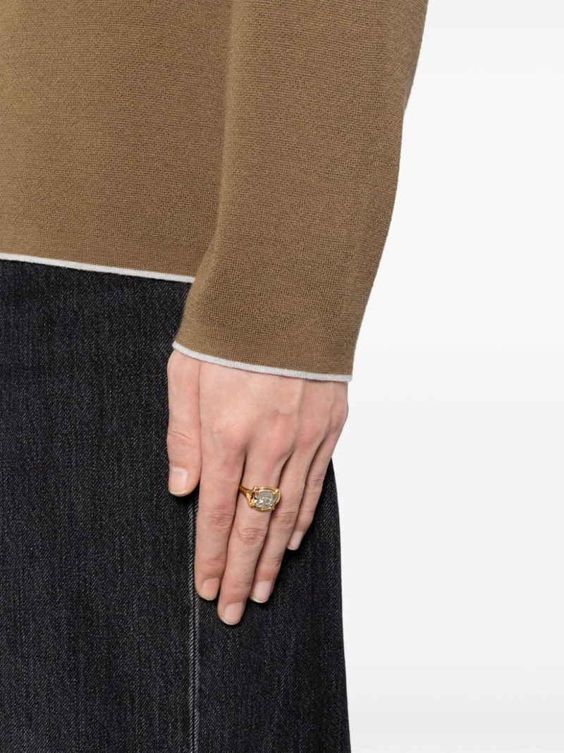 ALIGHIERI The Gilded Frame sterling silver ring outlook