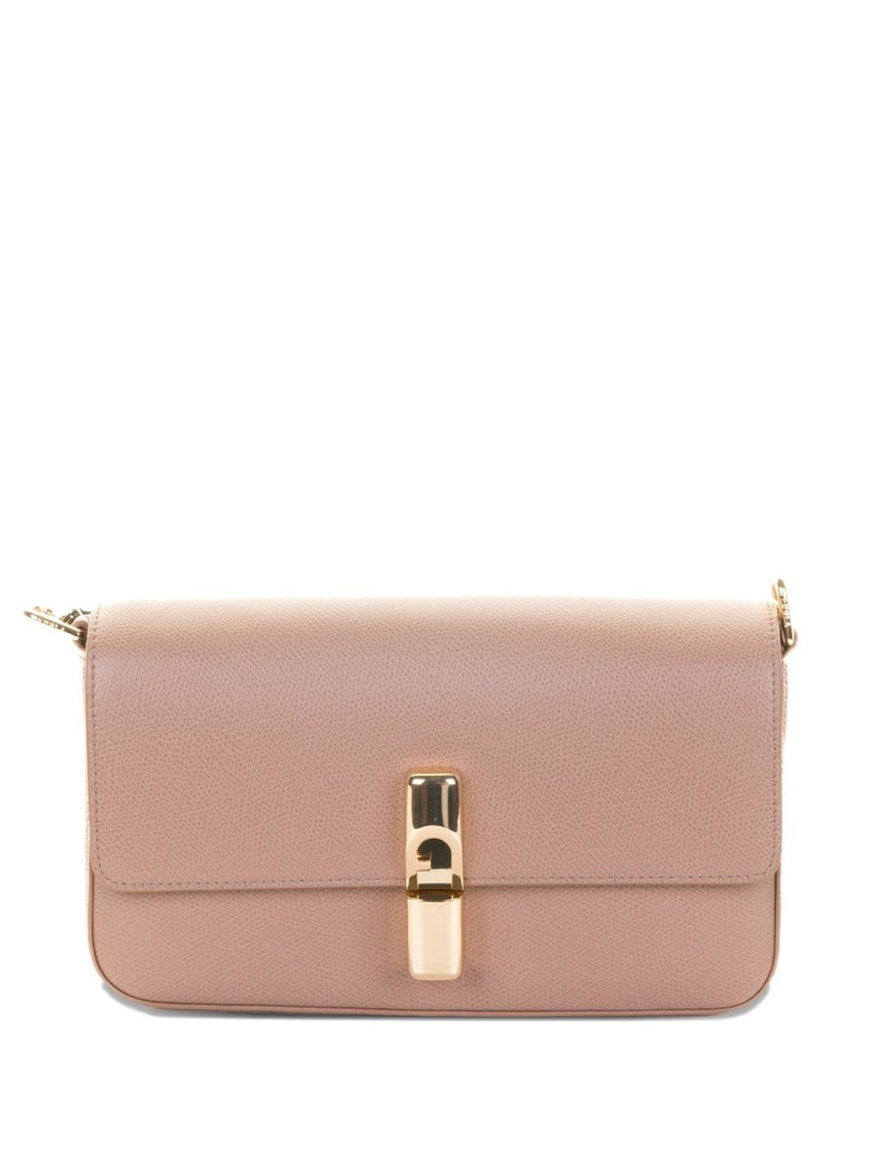 lock-detail leather shoulder bag 1