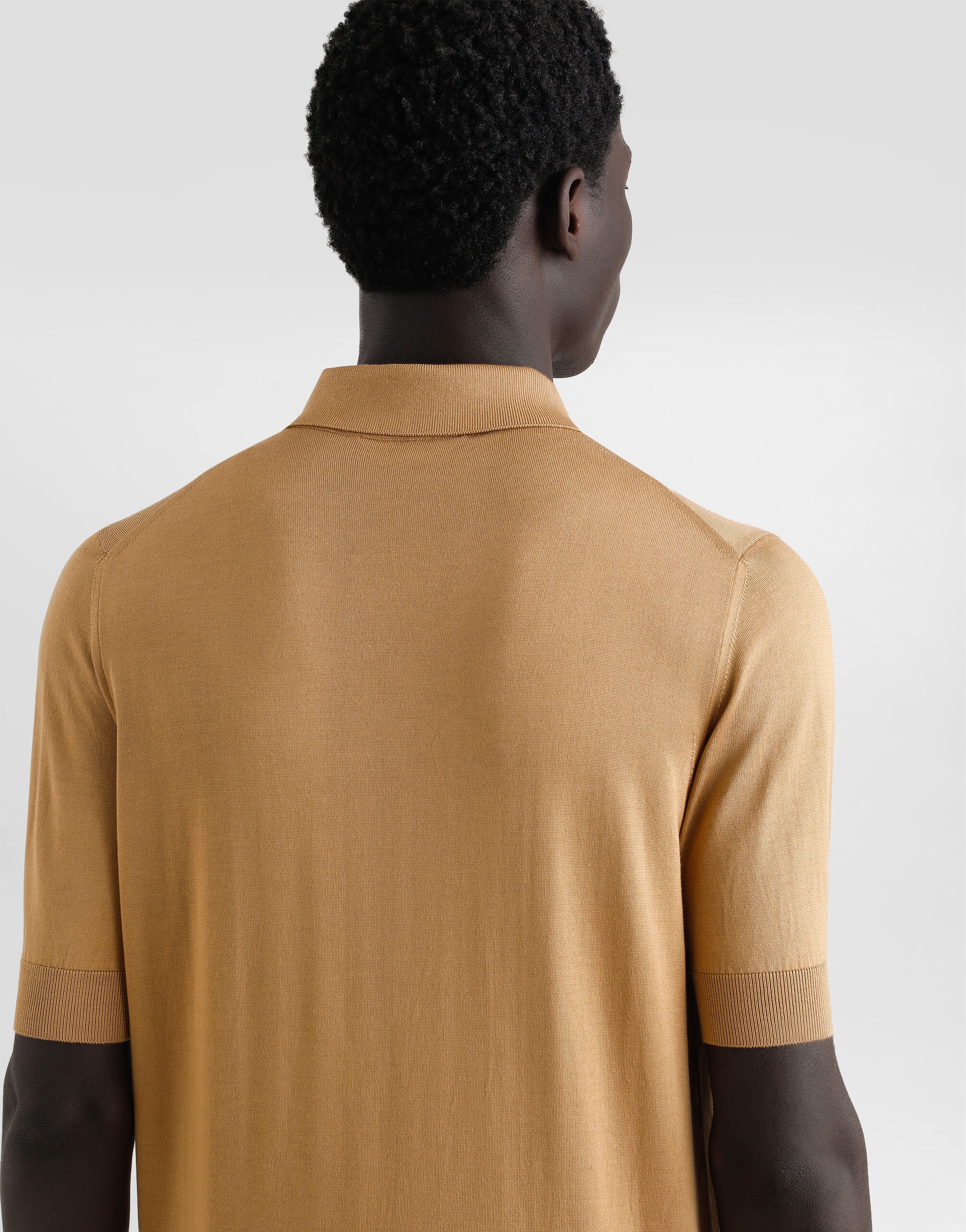 Silk polo-shirt with logo embroidery - 5