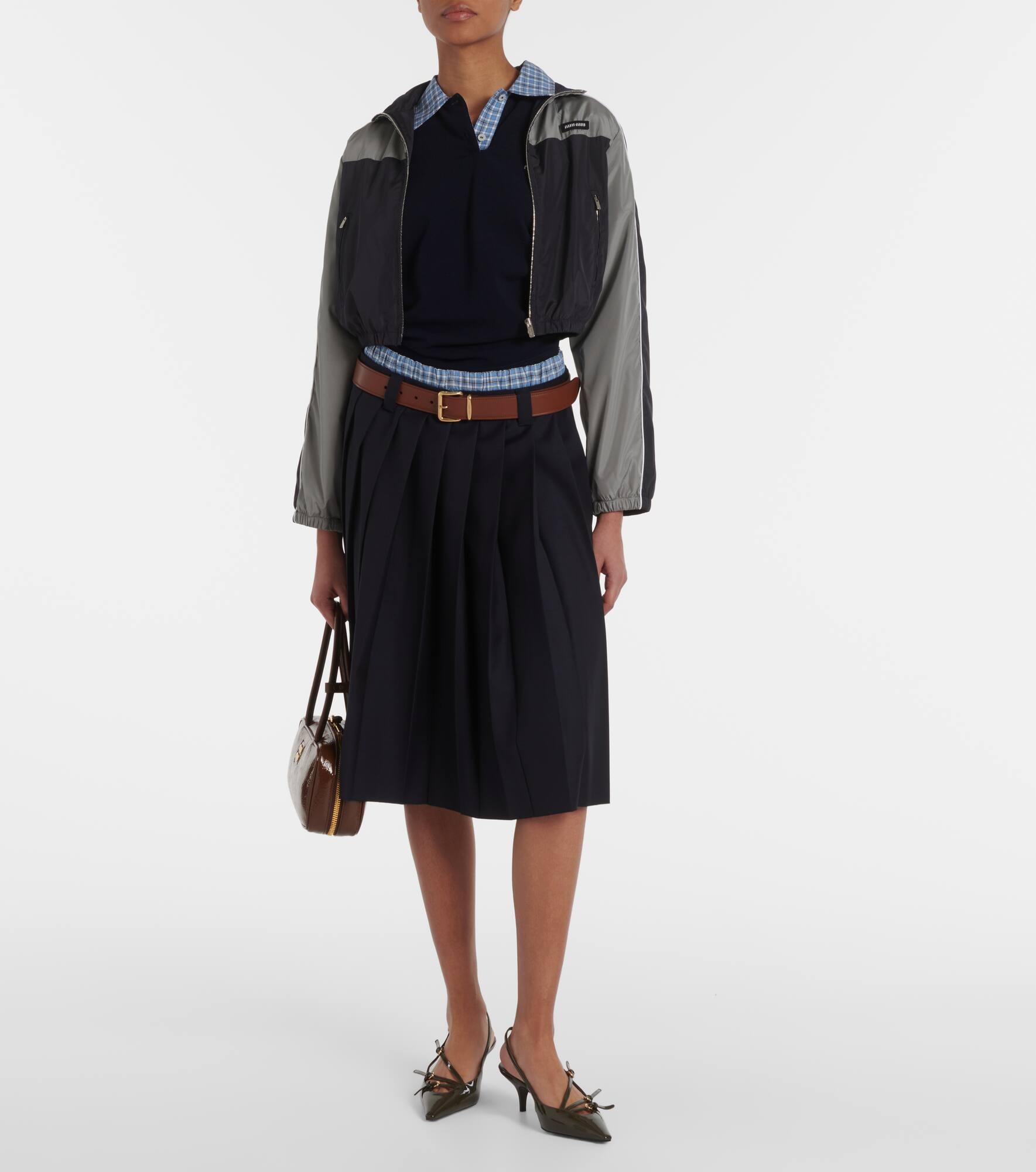 Technical cropped track jacket - 2
