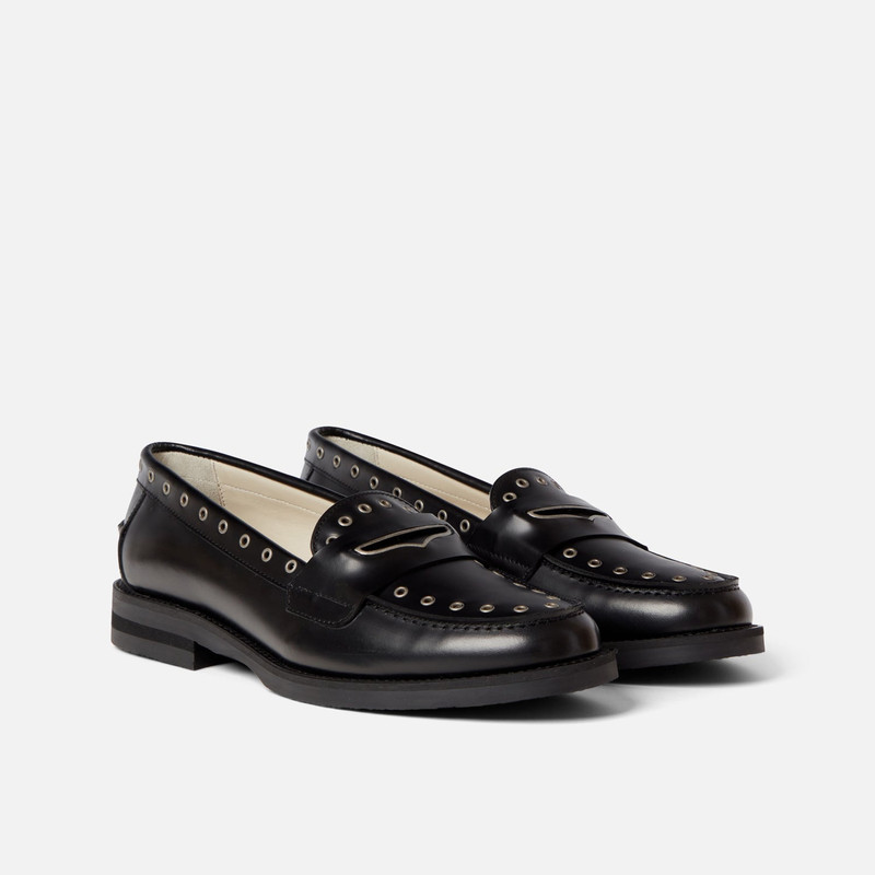 Wilde Silver Rivet Penny Loafer - Women's 3