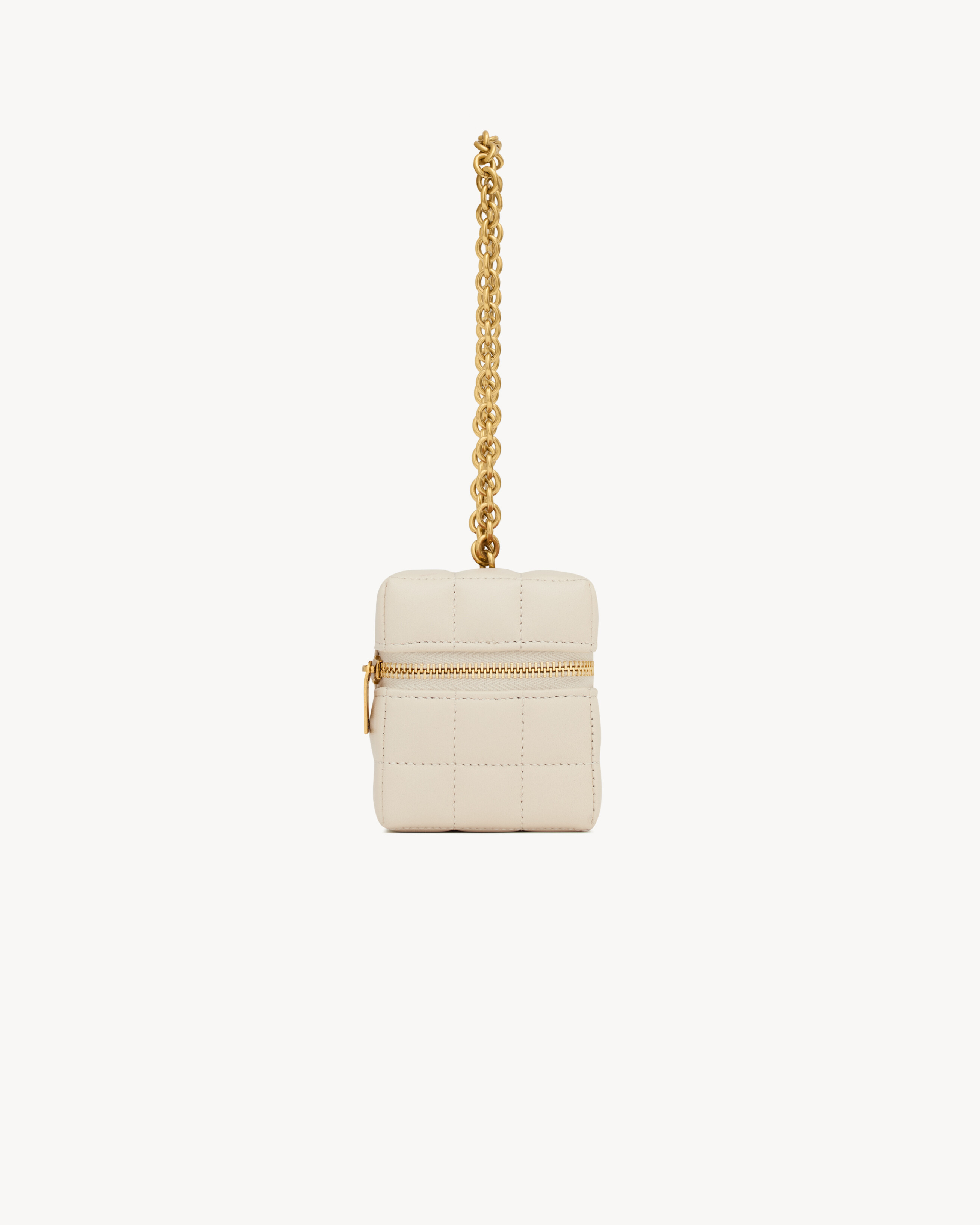 CASSANDRE MATELASSÉ CARRÉ MINI CUBE IN LAMBSKIN - 3