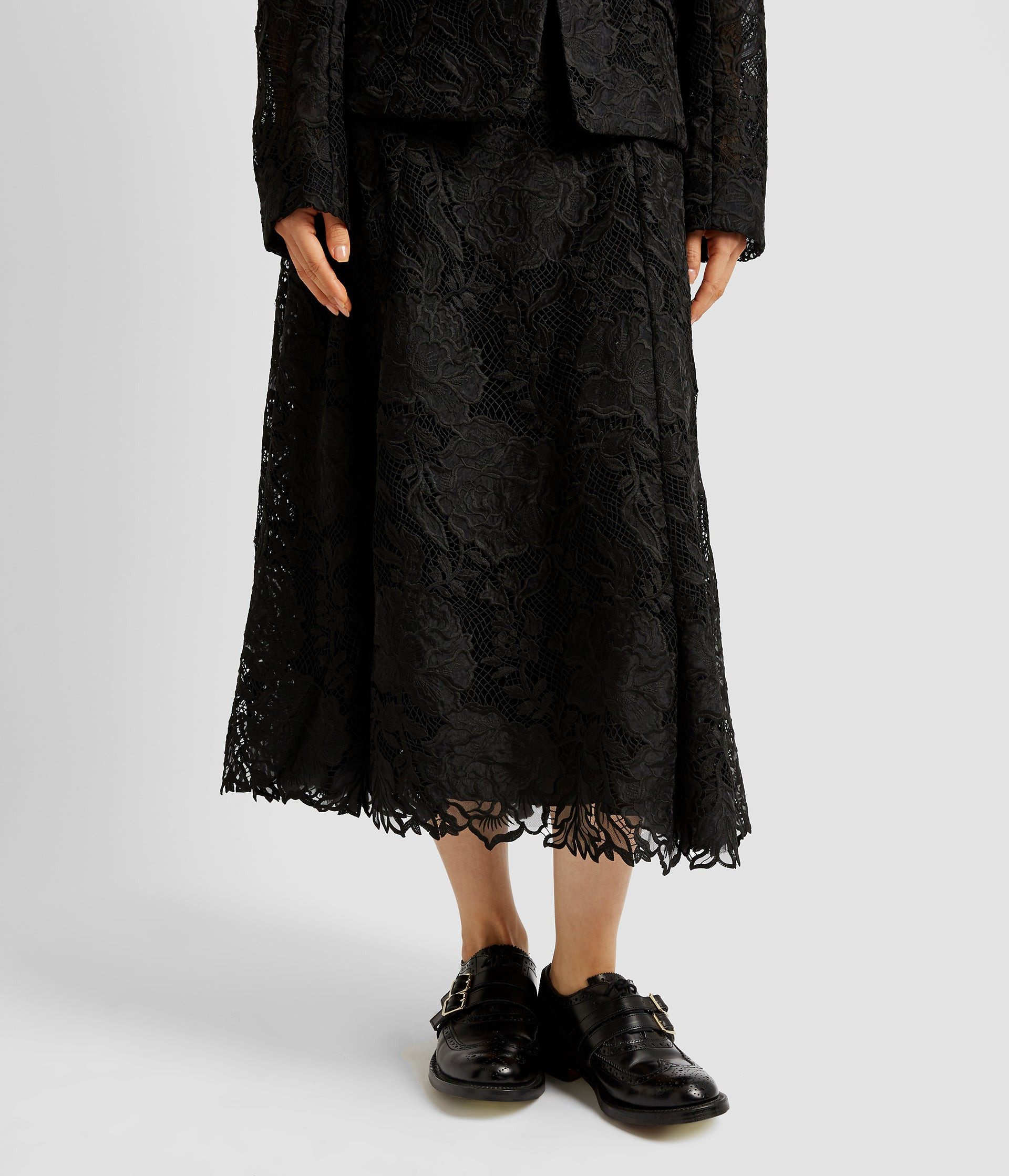 A-LINE MIDI SKIRT - 5