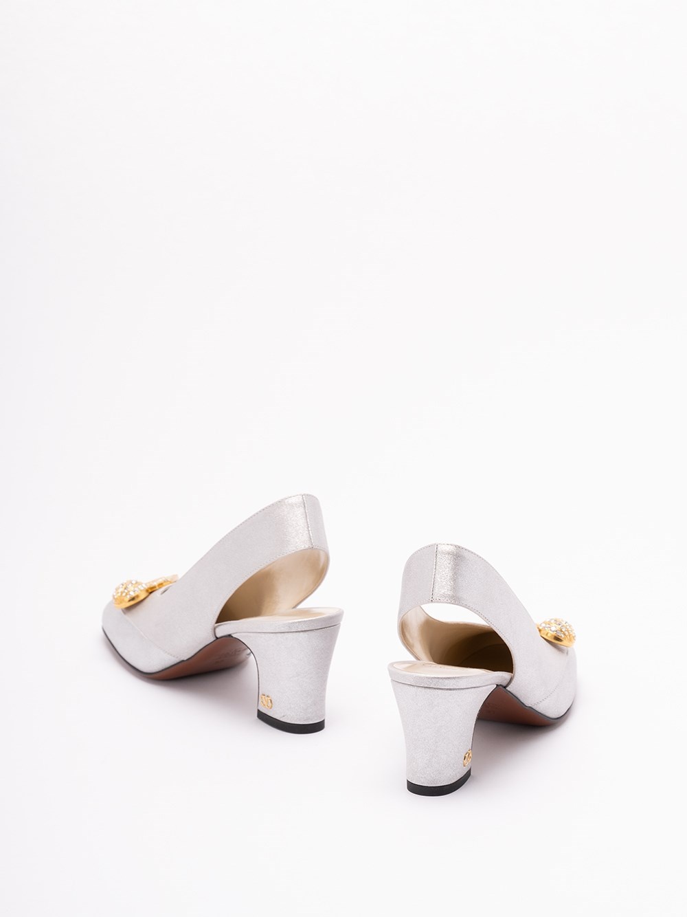 `Valentino Garavani Adamantine` Slingbacks - 3