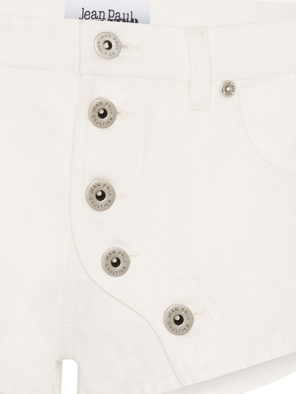 button-detailing mini shorts - 2