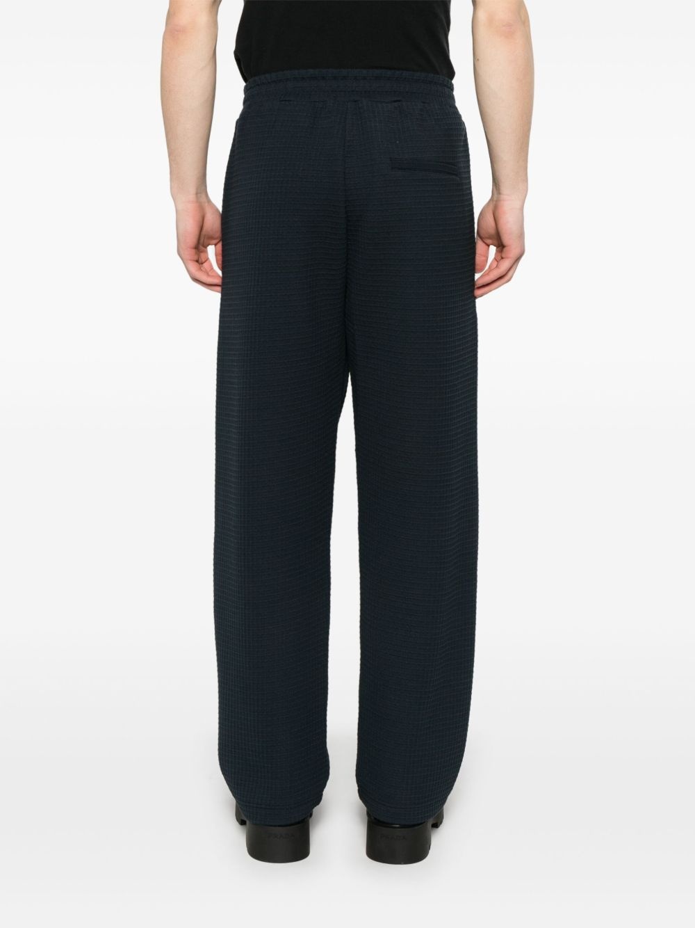 waffle-knit trousers - 4