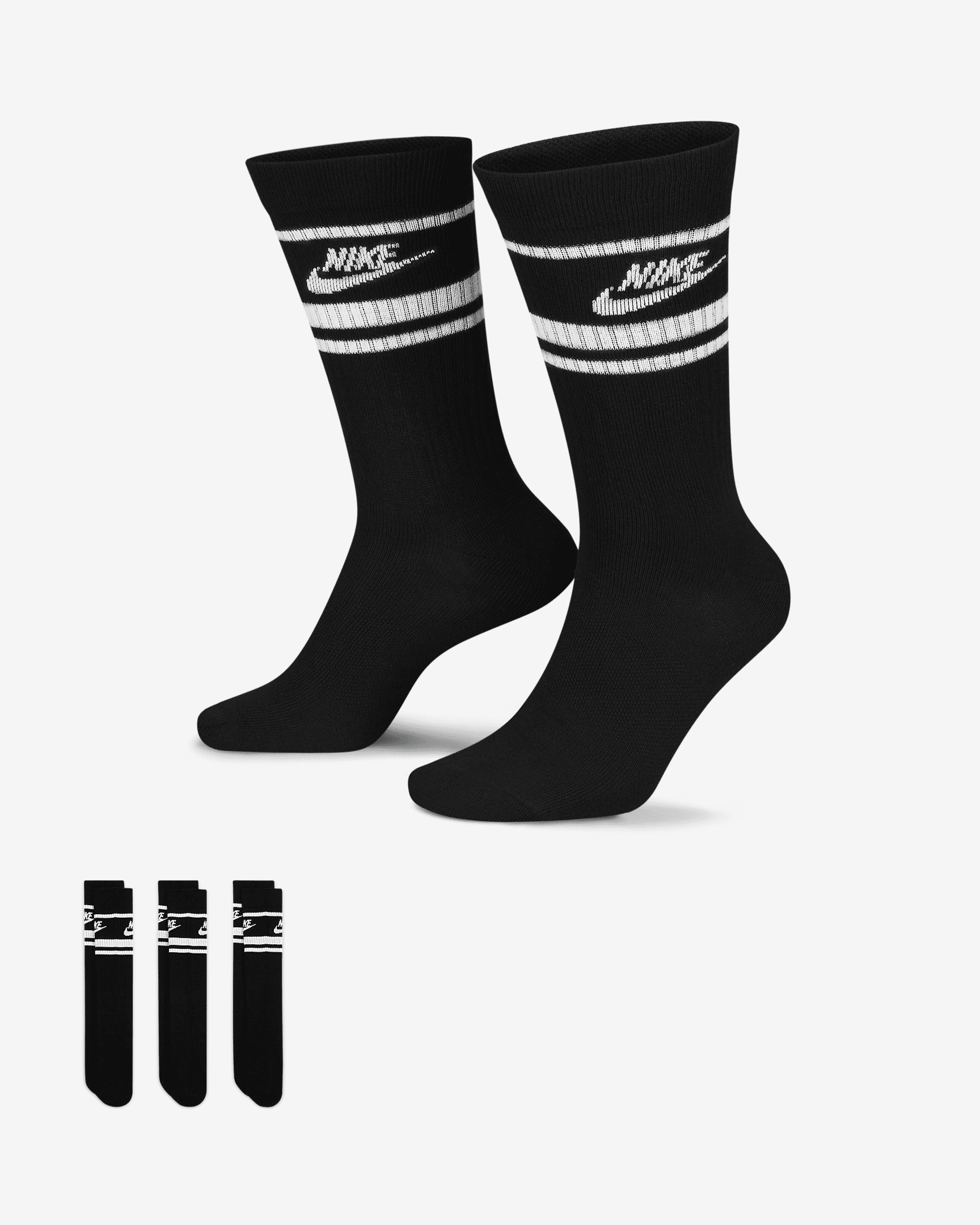 Nike Sportswear Dri-FIT Everyday Essential Crew Socks (3 Pairs) - 1