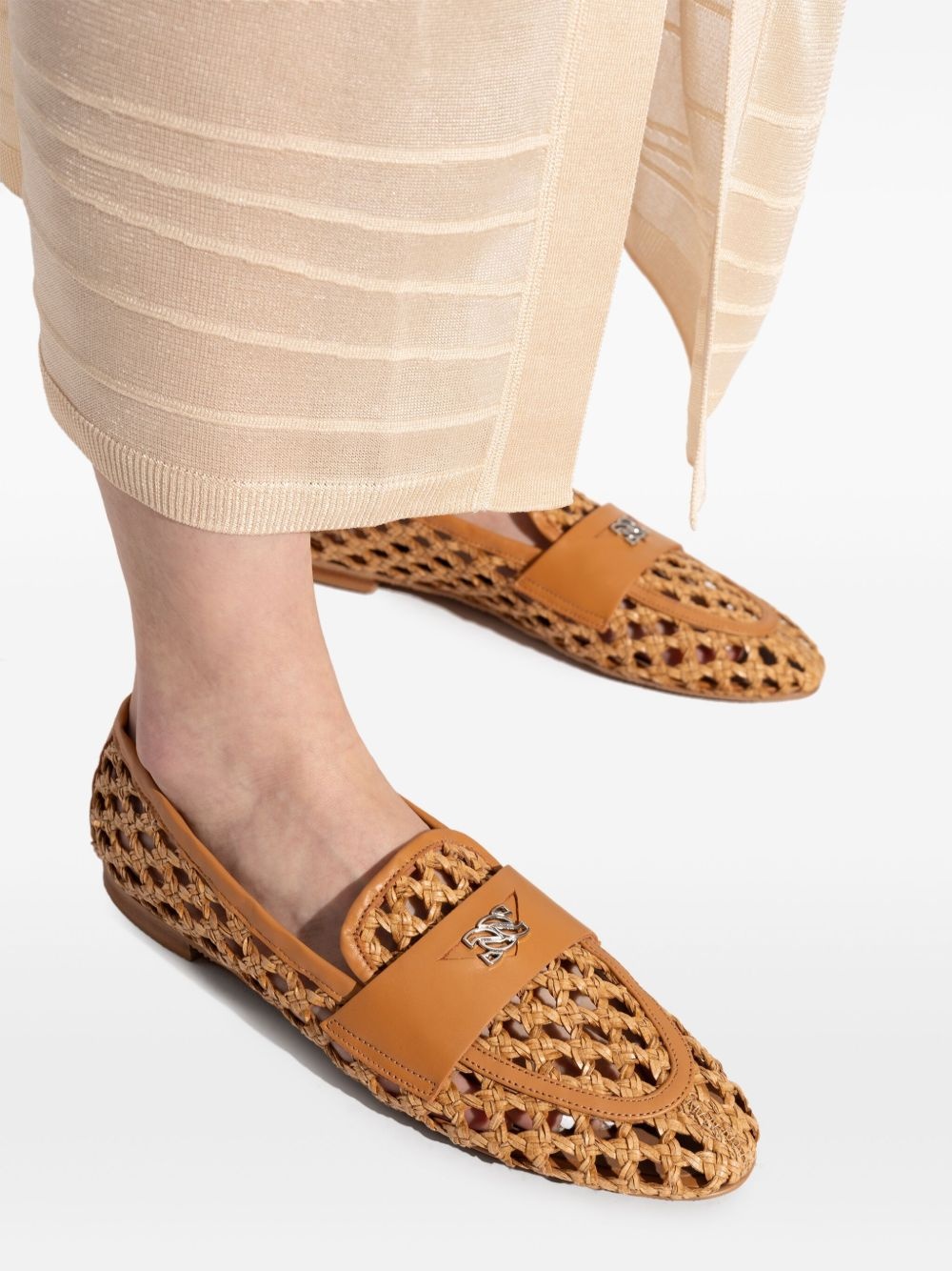 open-detailed loafers - 5