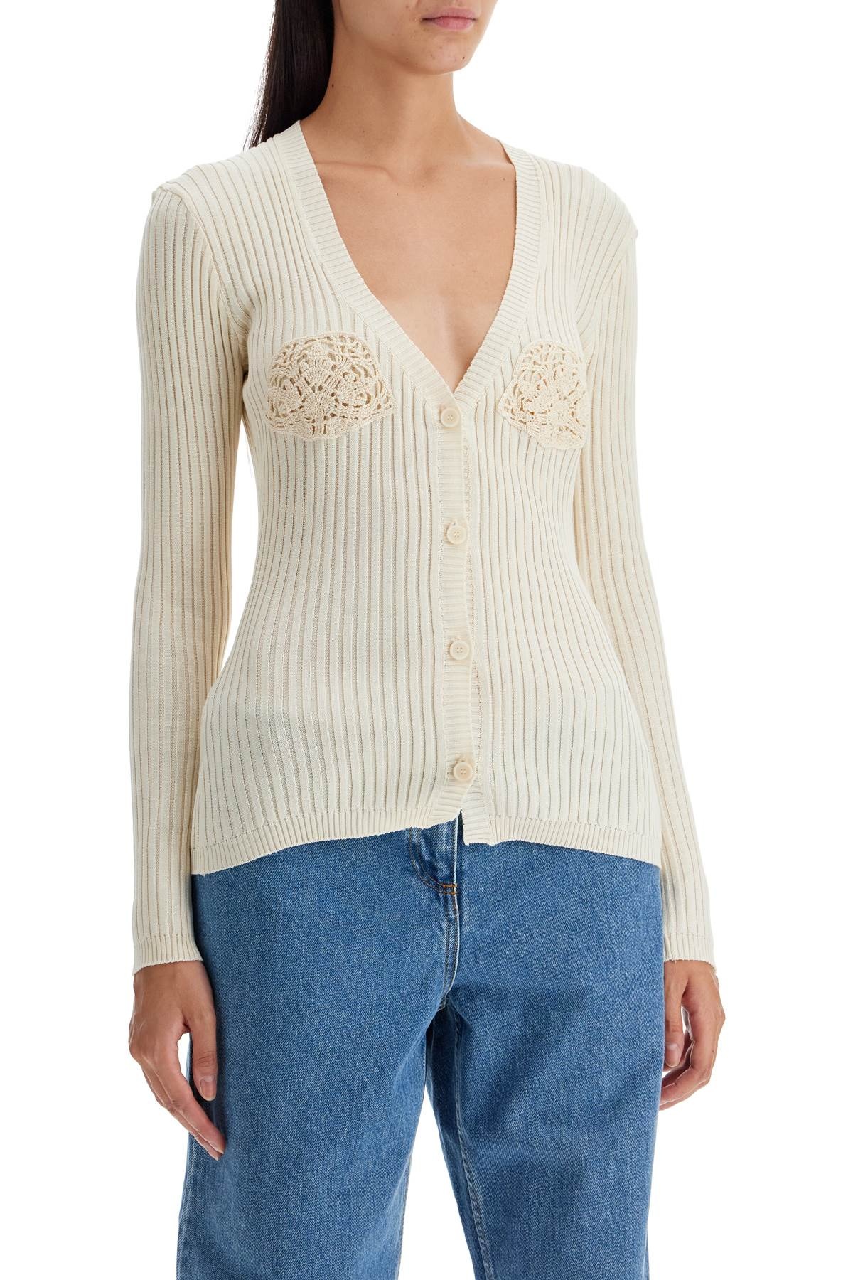 Magda Butrym Crochet Insert Cardigan With Eight Women - 2