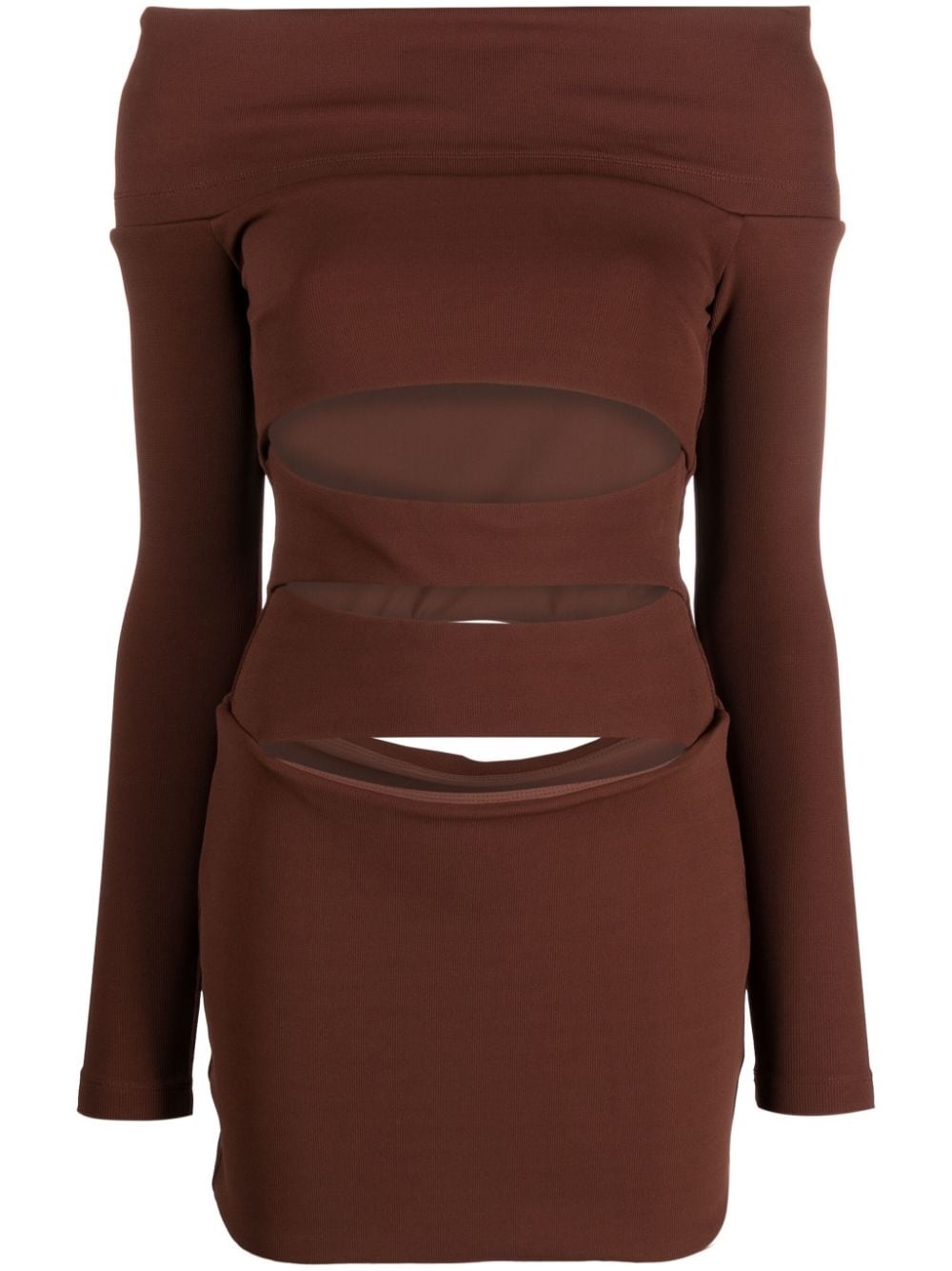 off-shoulder cut-out minidress - 1