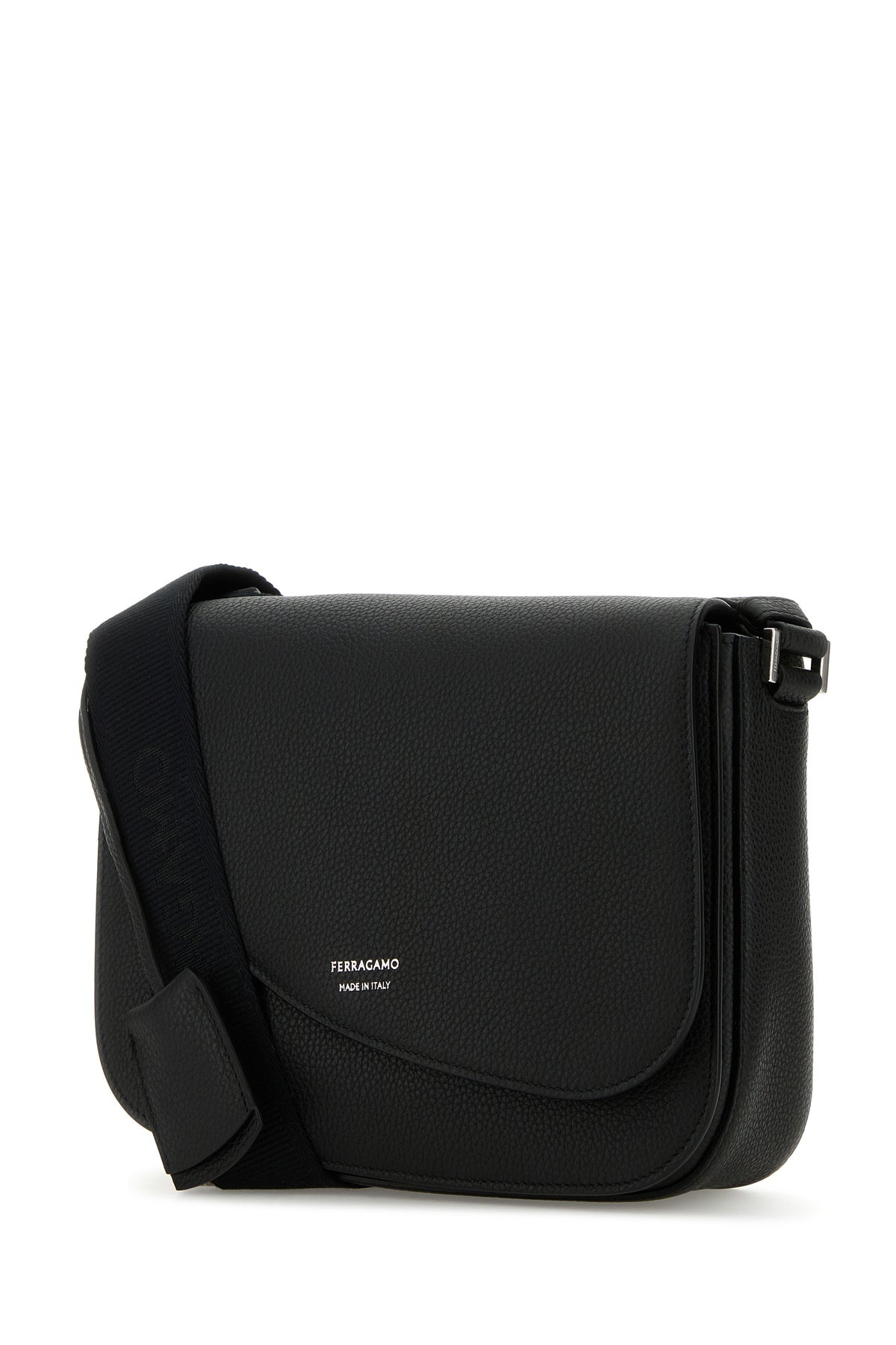 Black leather Fiamma crossbody bag - 2