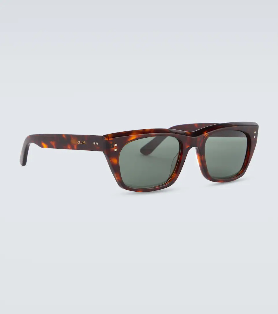 Rectangular acetate sunglasses - 4