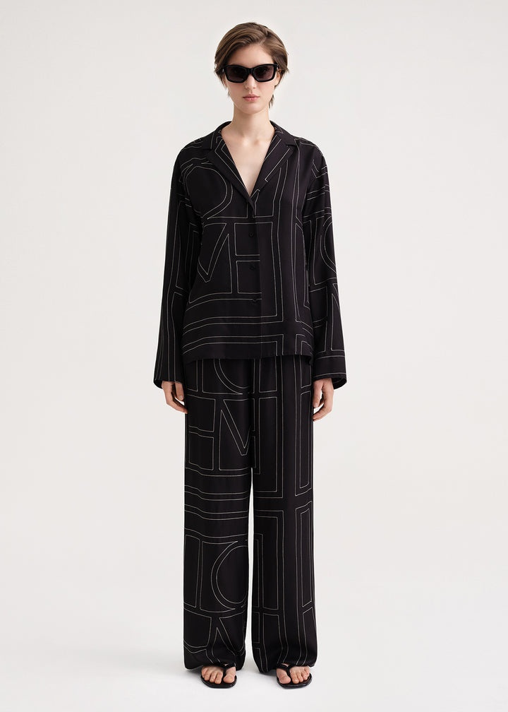 Monogram Silk PJ Bottom main image 0