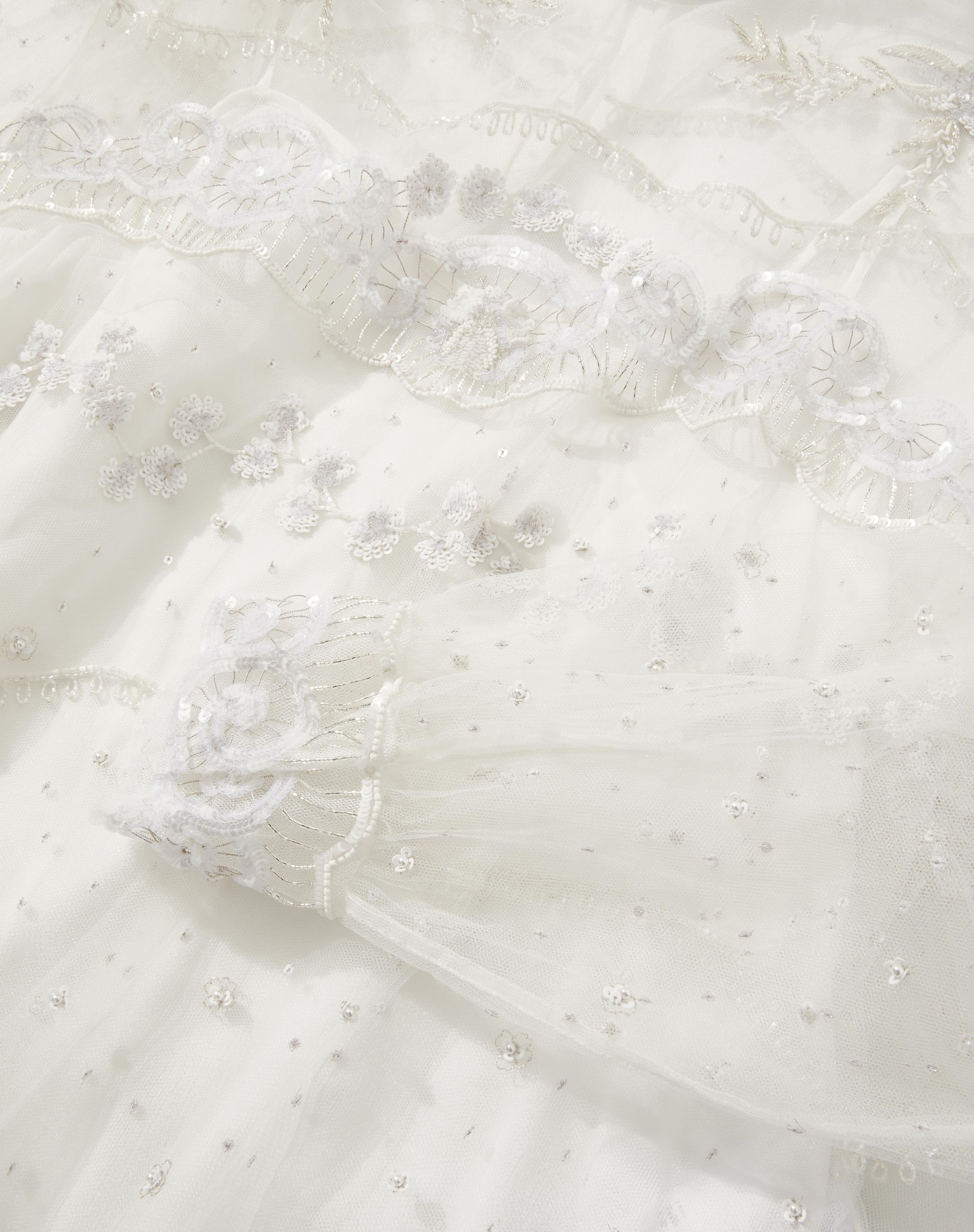 TULLE ILLUSIONE EMBROIDERED TOP - 4
