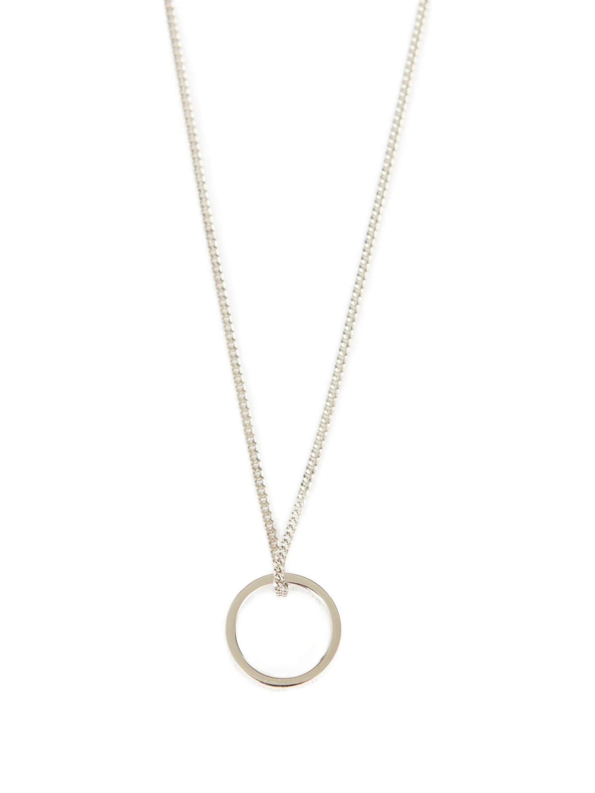 Logo Ring Pendant Necklace - 2