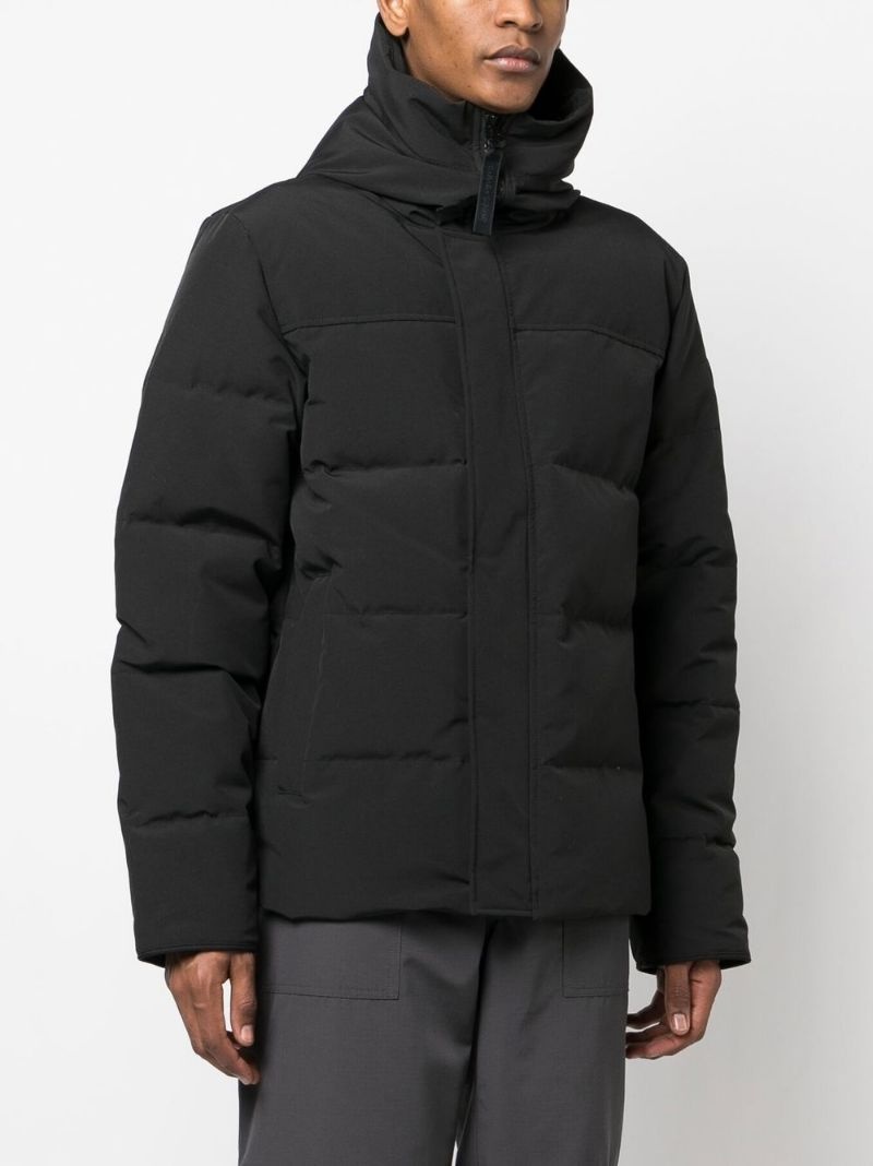 logo-patch down puffer jacket - 3