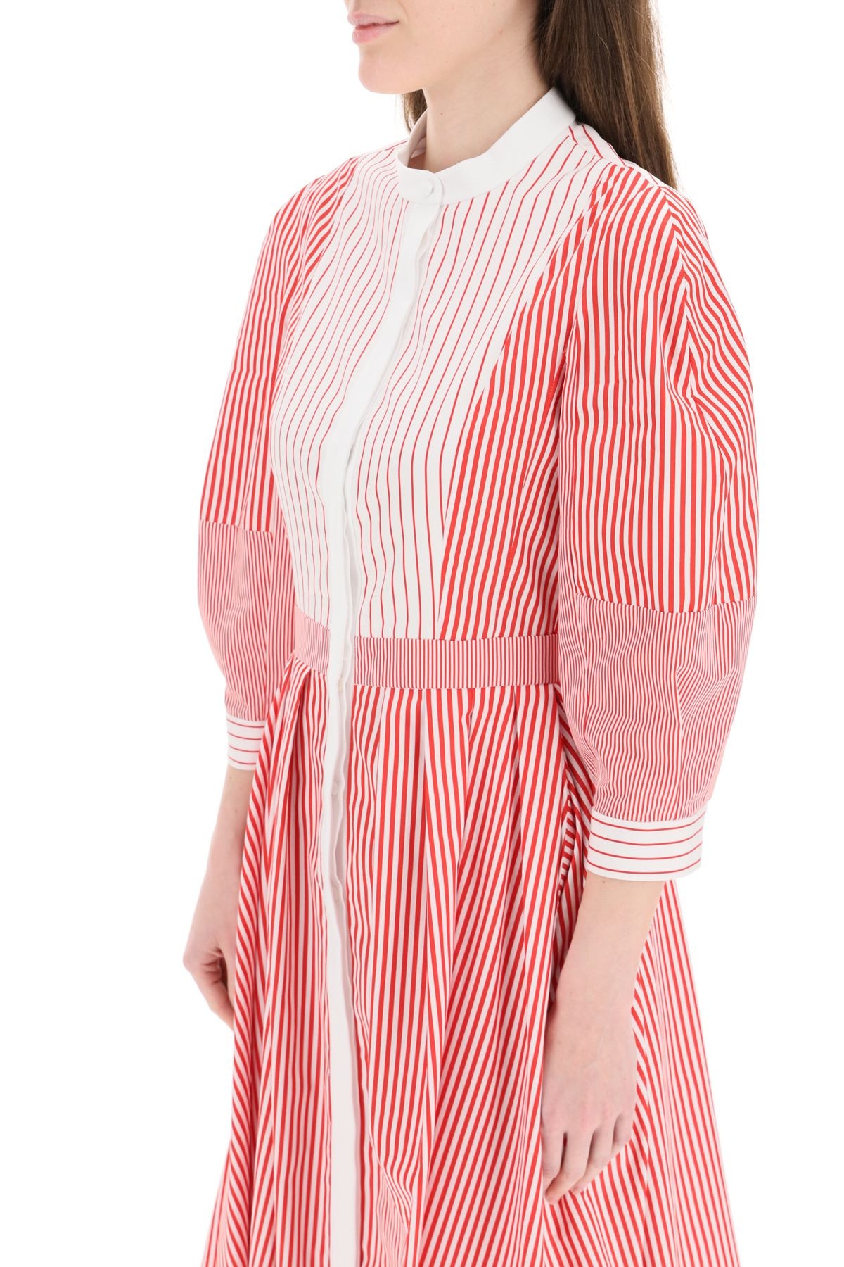 STRIPED SHIRT DRESS - 5