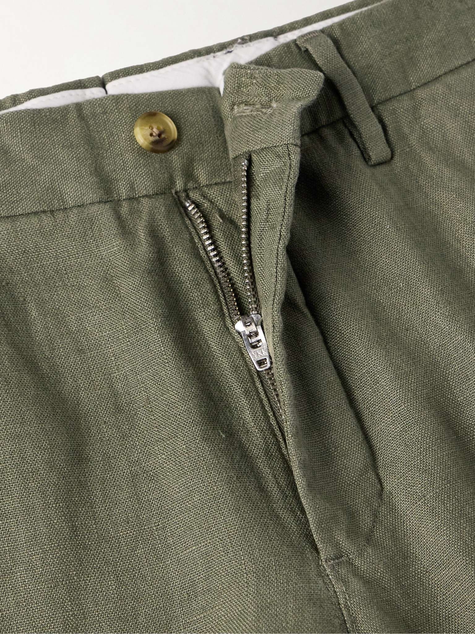 Theo 1454 Tapered Linen Trousers - 3