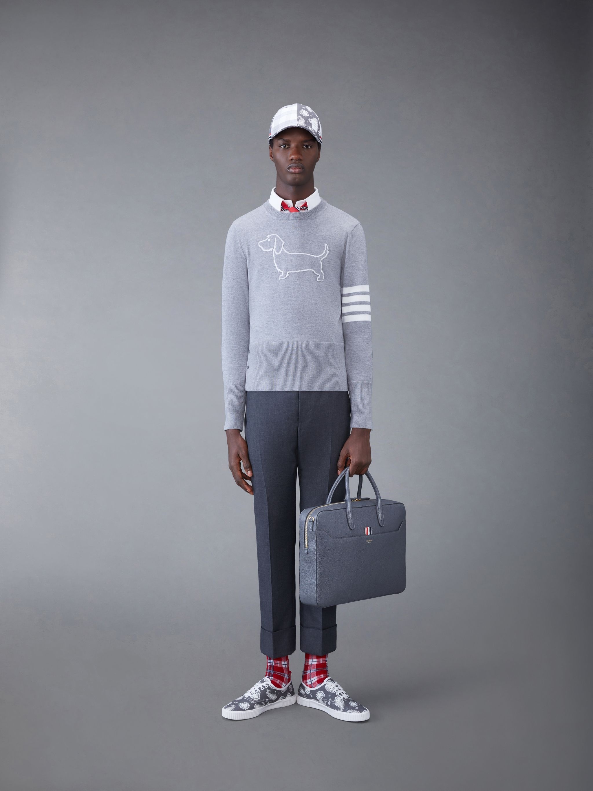 Merino Hector 4-Bar Crew Neck Pullover - 4