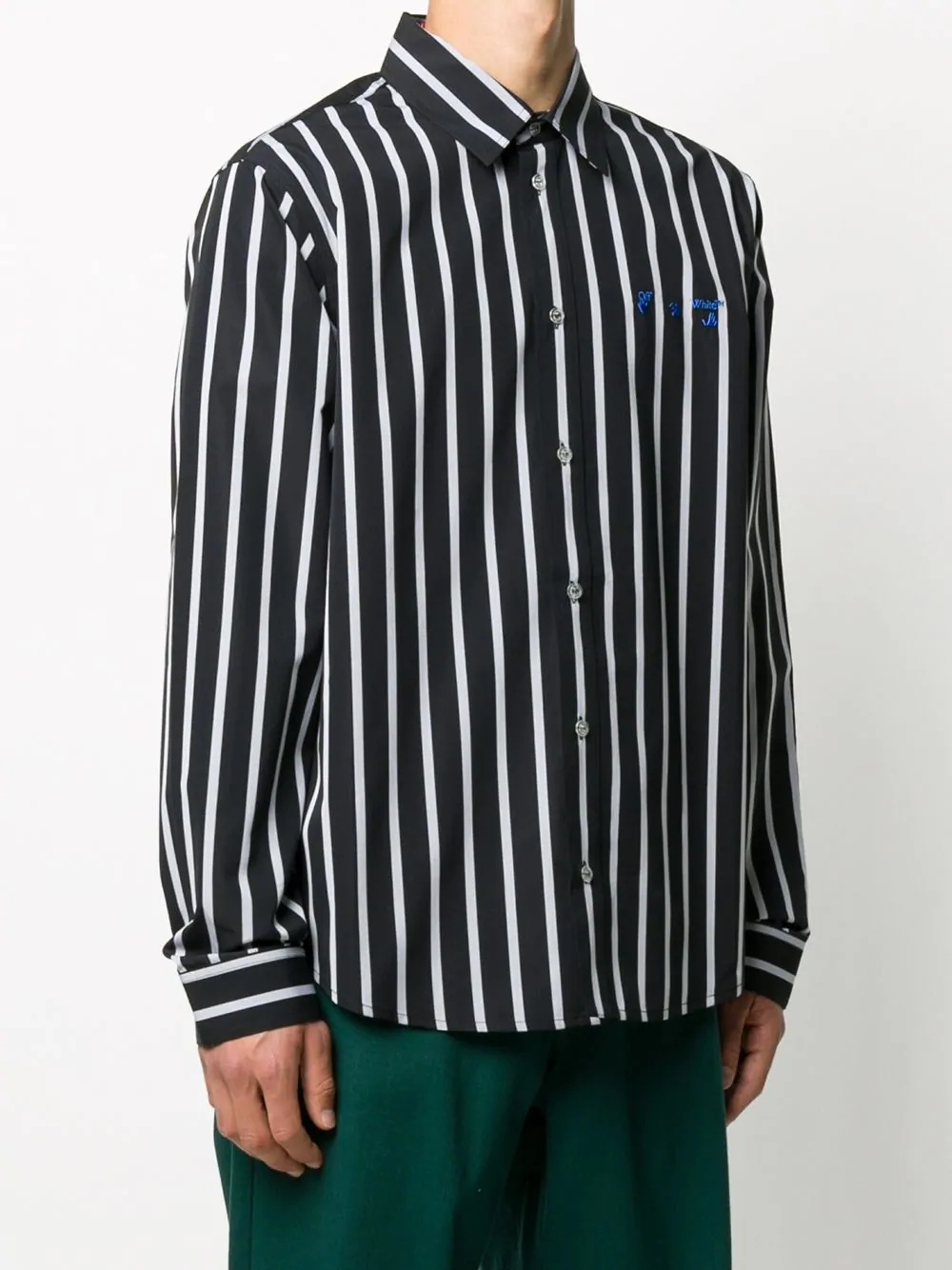 striped long-sleeve shirt - 3