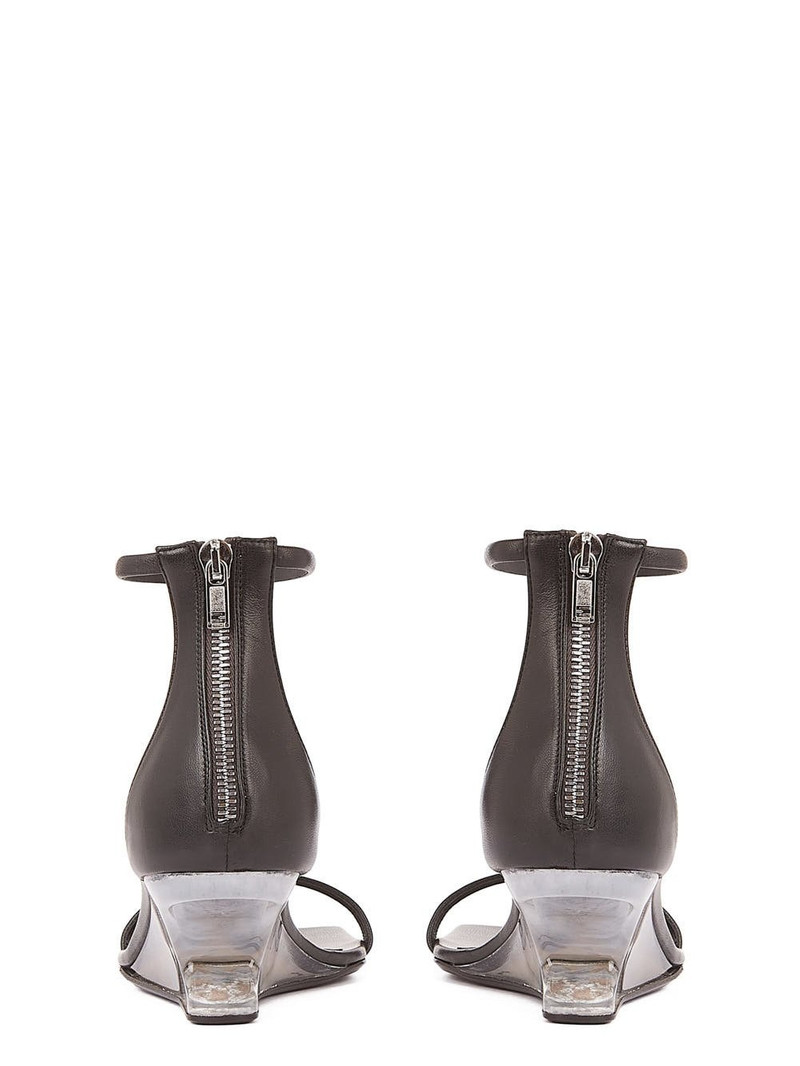 Leather wedge sandals 4