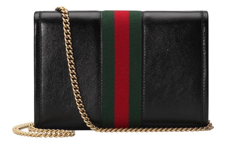 (WMNS) Gucci Rajah SeriesClutch Chain Single Shoulder Bag mini Black 573797-0OLHX-8389 - 3