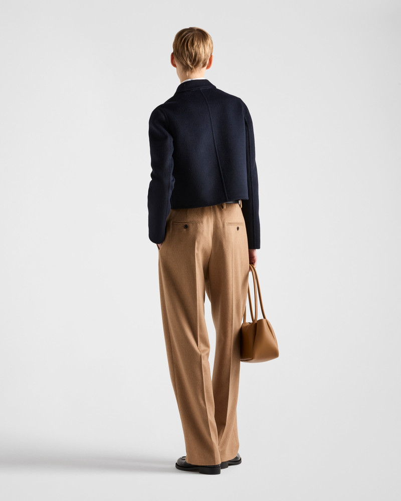 Embroidered single-breasted cashgora jacket 5