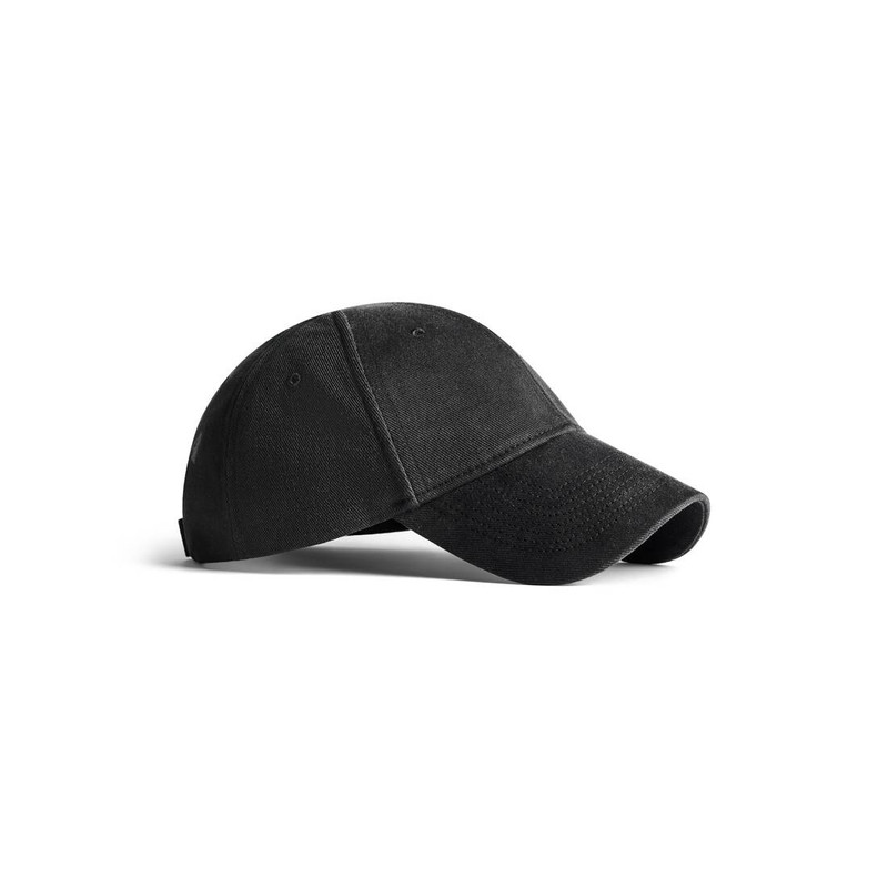 BALENCIAGA Stencil Type Cap in Black/grey outlook