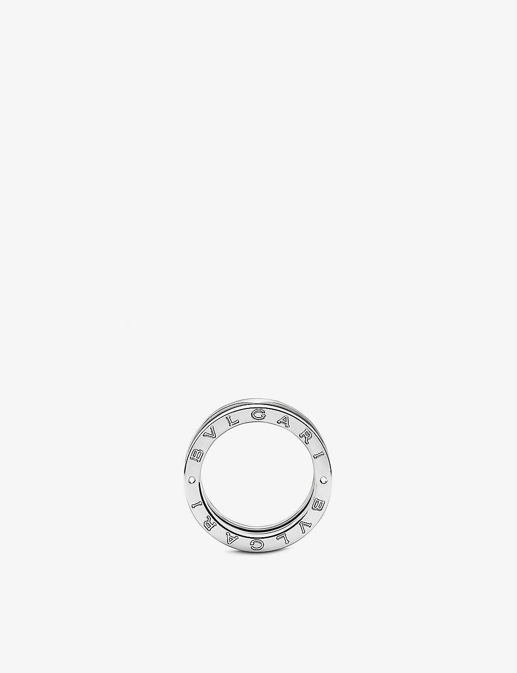 B.zero1 18ct white gold three-band ring - 2