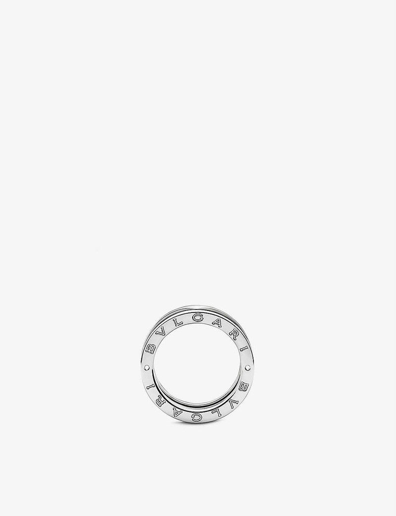 BVLGARI B.zero1 18ct white gold three-band ring outlook